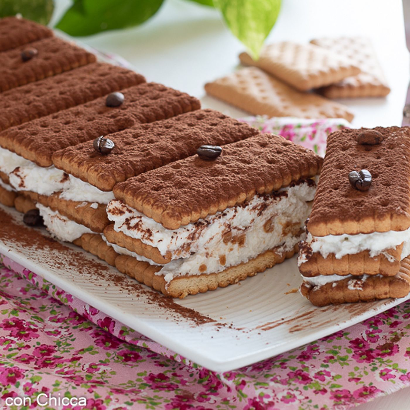 Mattonella di biscotti con ricotta