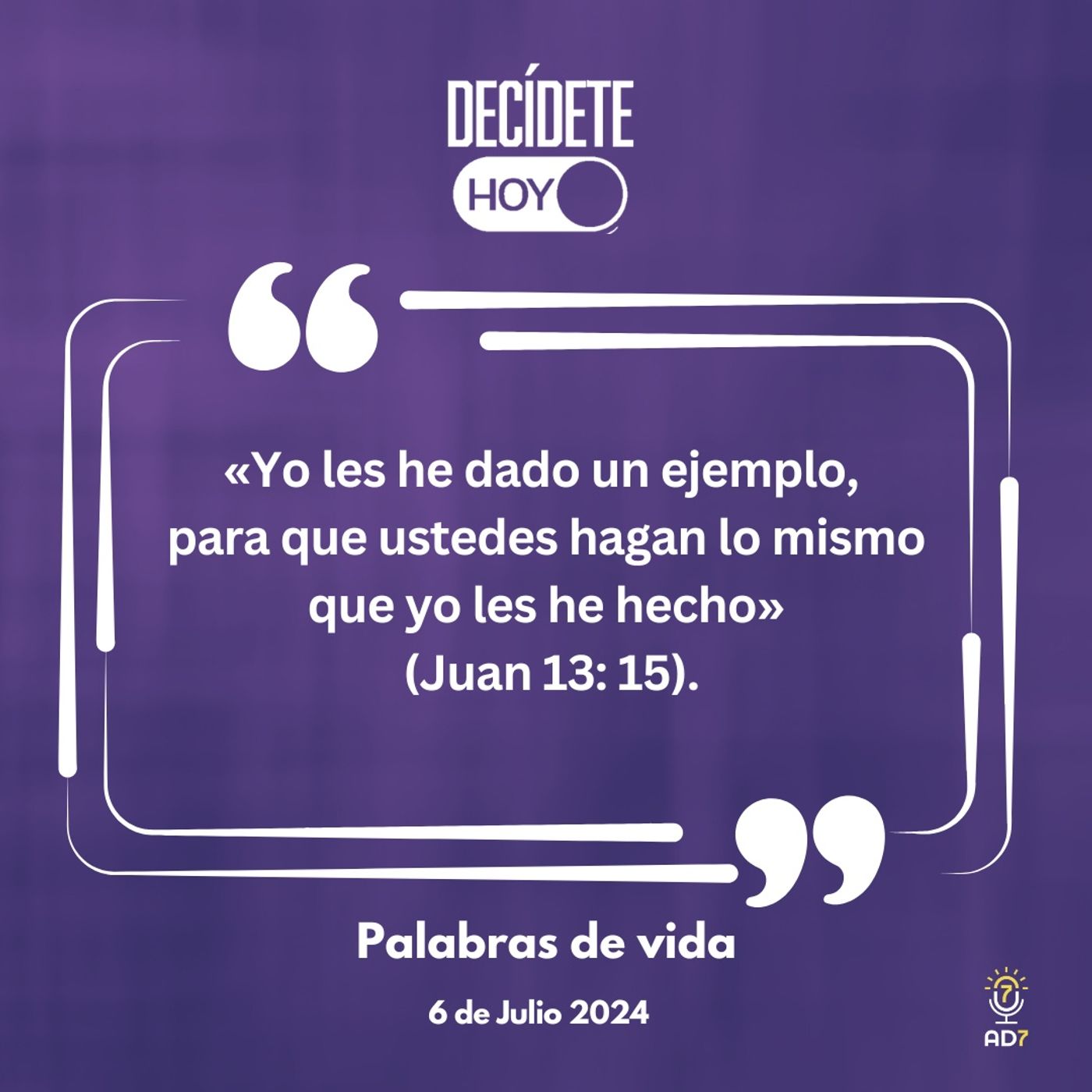 Palabras de vida | Devocional de Jóvenes | 6 de julio 2024