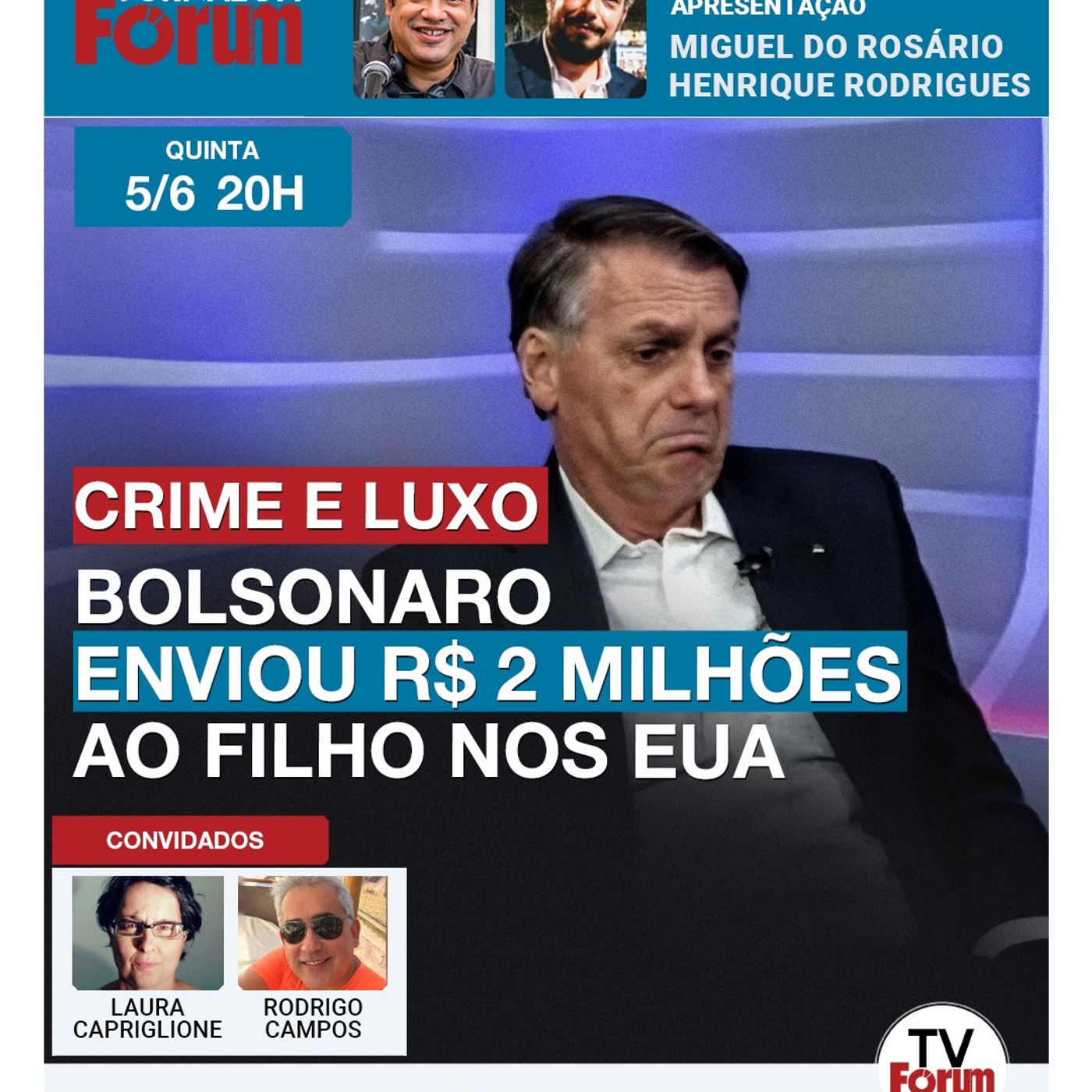 BOLSONARO mandou R$ 2 MILHÕES para o filho EDUARDO nos EUA | ZAMBELLI já está na LISTA da INTERPOL episode artwork