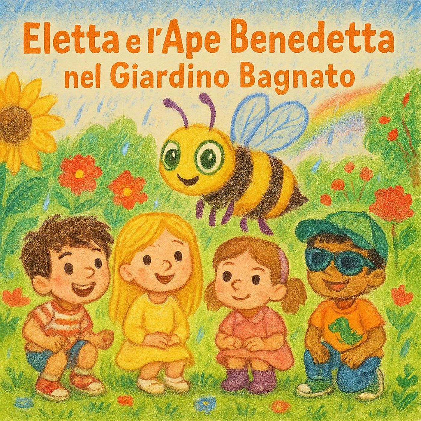 Eletta e l'Ape Benedetta nel Giardino Bagnato