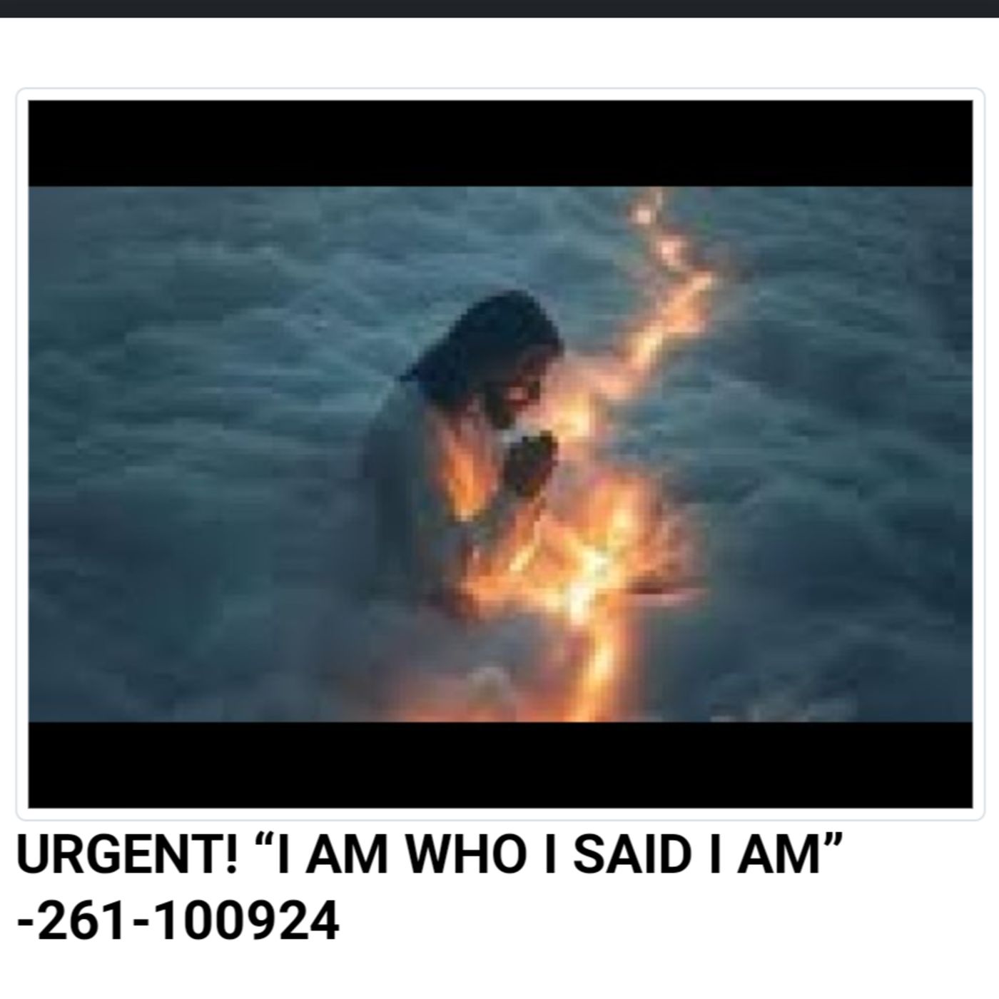 URGENT! “I AM WHO I SAID I AM” -261-100924 episode artwork