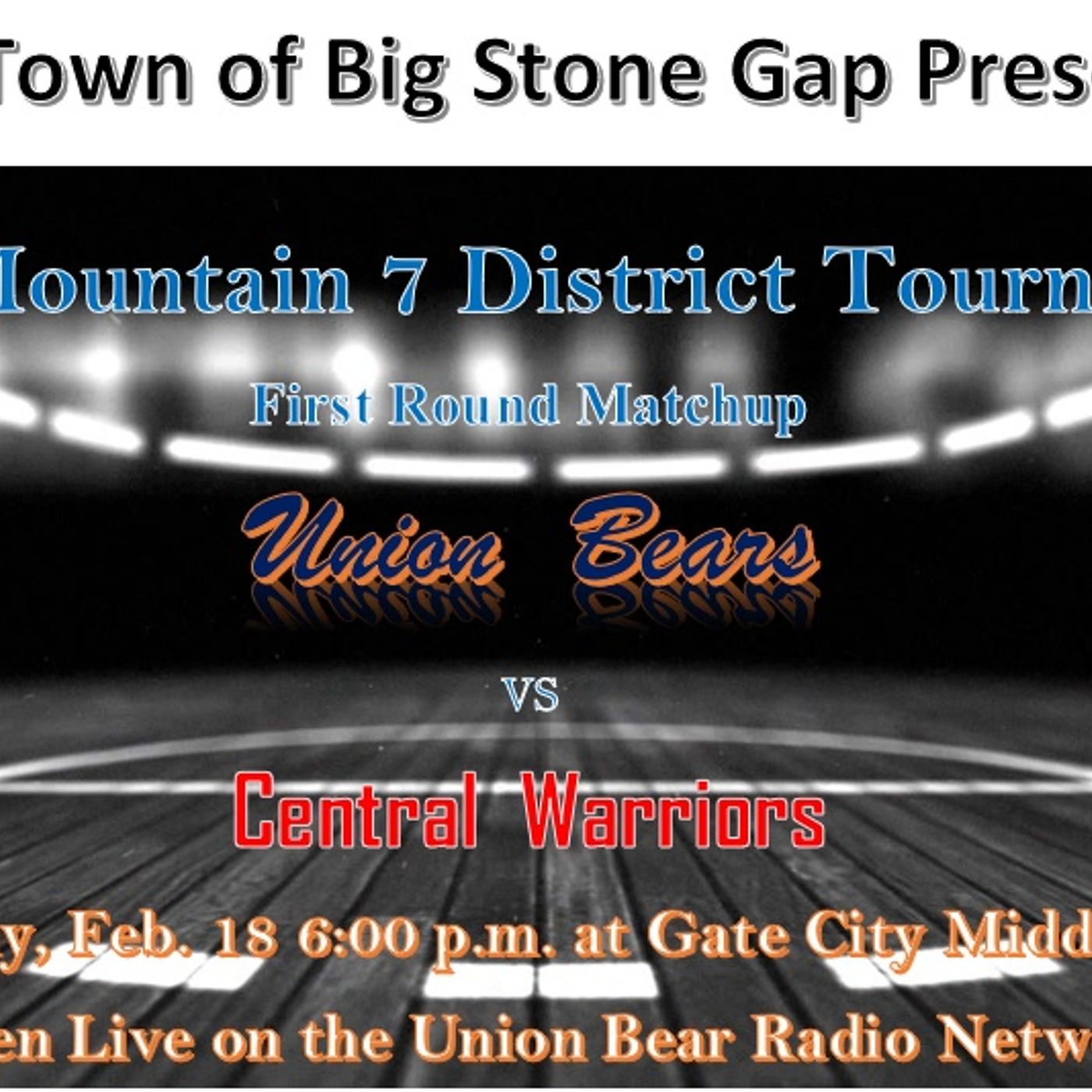Mountain 7 District Tourney-Boys- Semi-Finals Union VS Central episode artwork