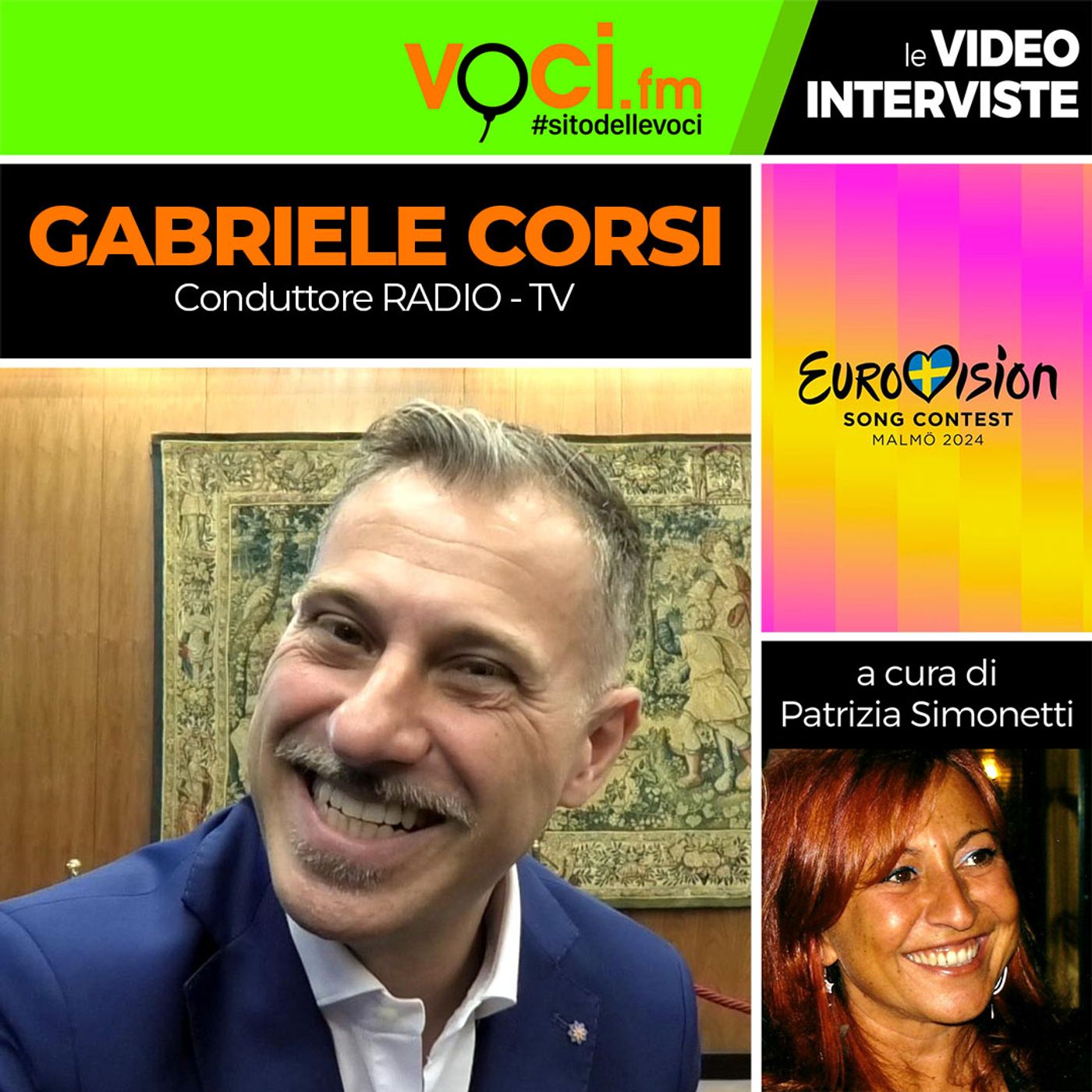 GABRIELE CORSI all'EUROVISION SONG CONTEST 2024 su VOCI.fm - clicca PLAY e ascolta l'intervista episode artwork
