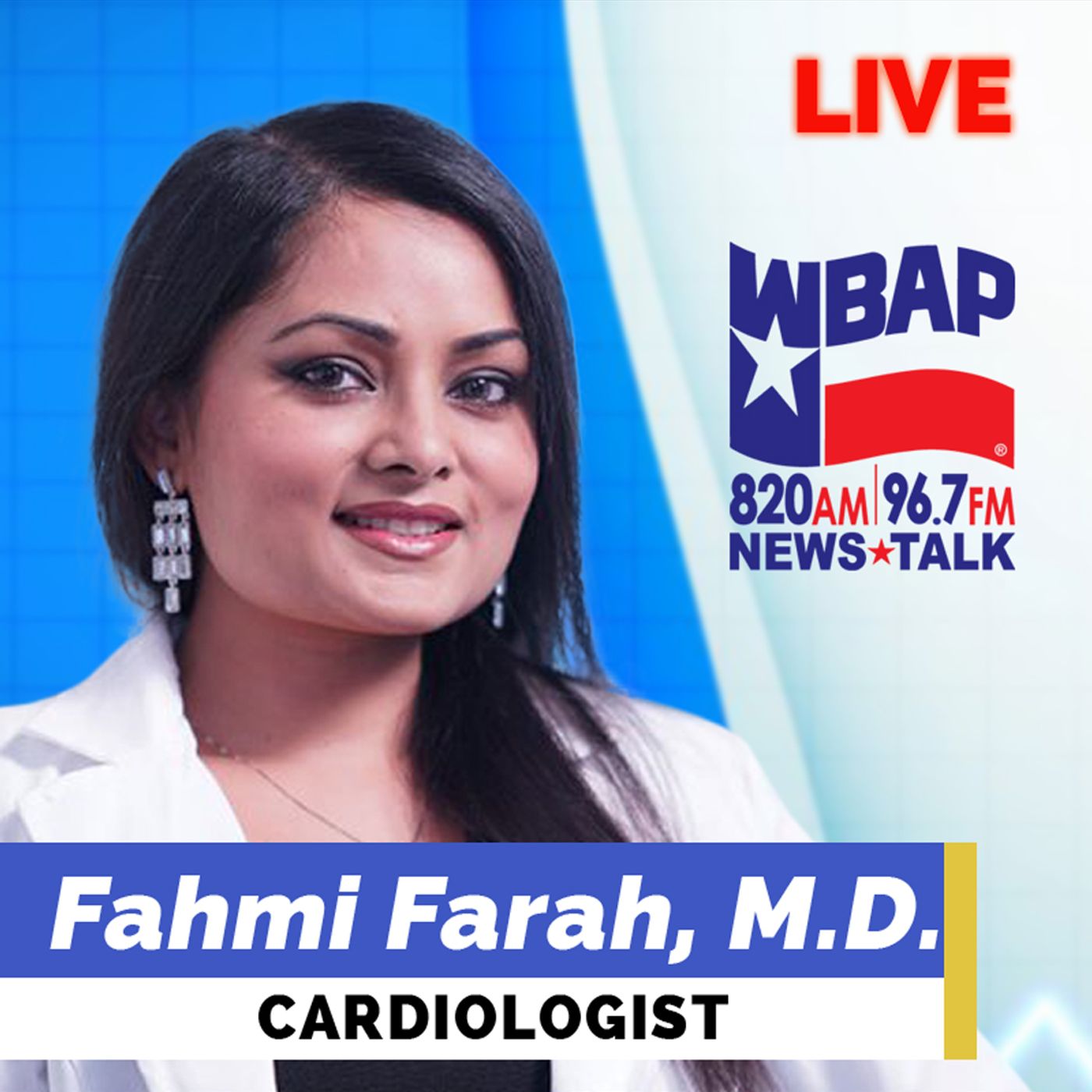 Cardiologist Fahmi Farah, MD answering common questions about heart transplants | WBAP Radio Dallas/Fort Worth | 1/17/23 episode artwork