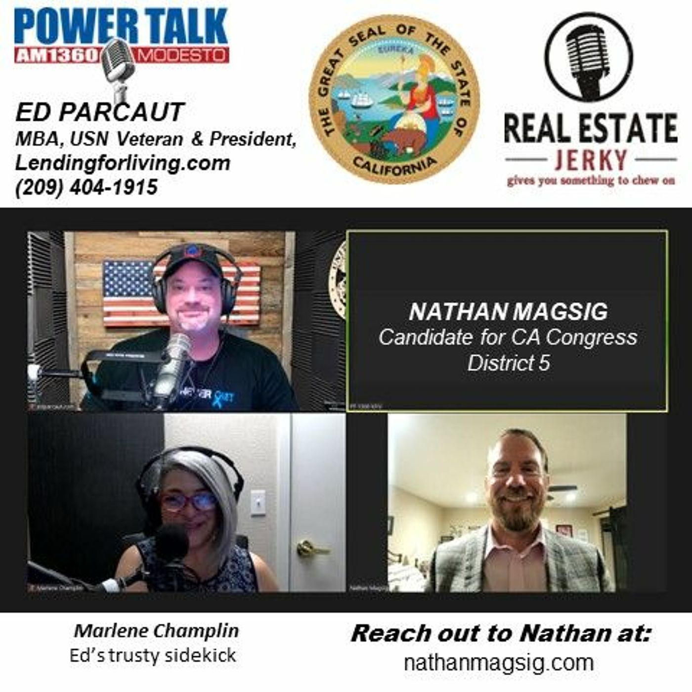 NathanMagsig - CA 5th Dist Congress Candidate - Ed - Marlene - 5-14 - 15 - 2022 episode artwork