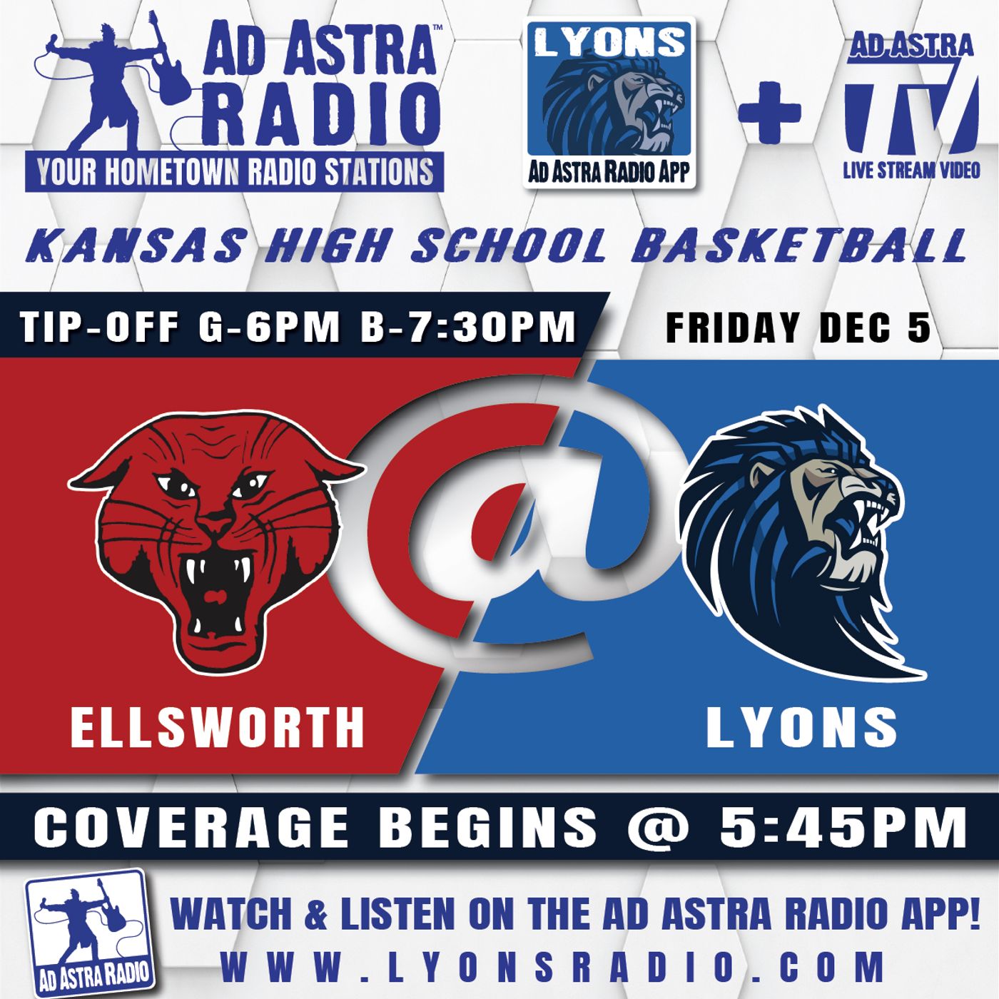 Ellsworth Bearcats at Lyons Lions High School Basketball (December 5 2025) episode artwork