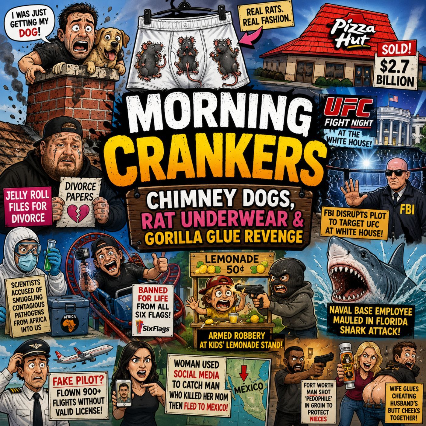 Morning Crankers: Comedy - News & Outrageous Real-Life Stories