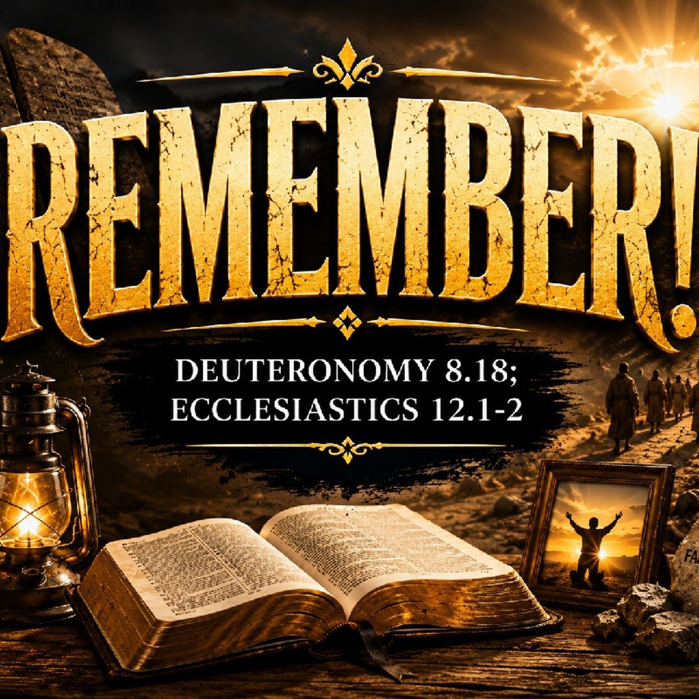 REMEMBER! Deuteronomy 8.18; Ecclesiastics 12.1-2 episode artwork