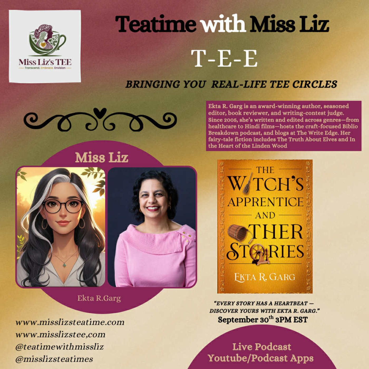 Miss Liz's Serves Ekta R. Garg Fairy Tales Nursery Rhymes and More episode artwork