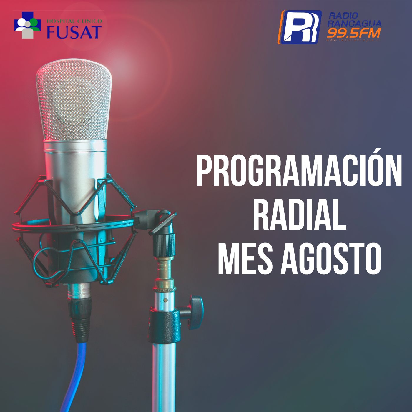 Programación radio mes de agosto 2020