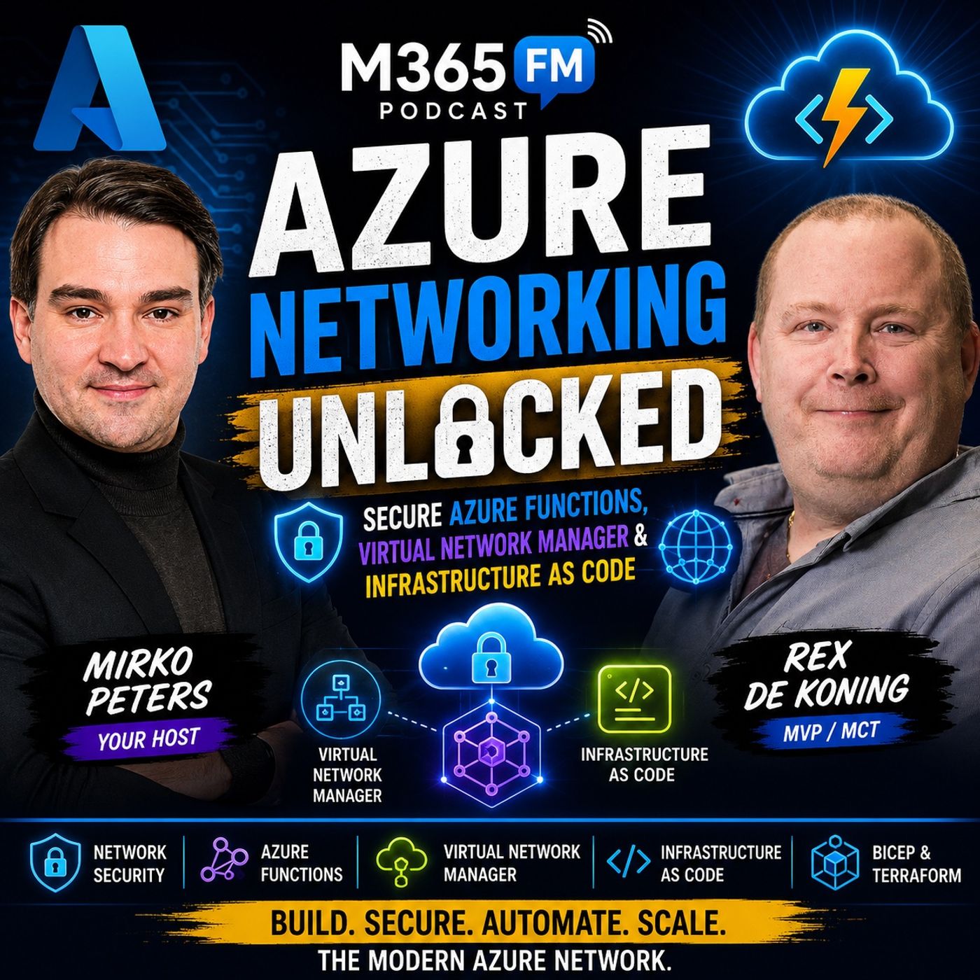 Azure Networking Unlocked: Secure Azure Functions, Virtual Network Manager &amp; Infrastructure as Code with Rex de Koning [MVP-MCT]