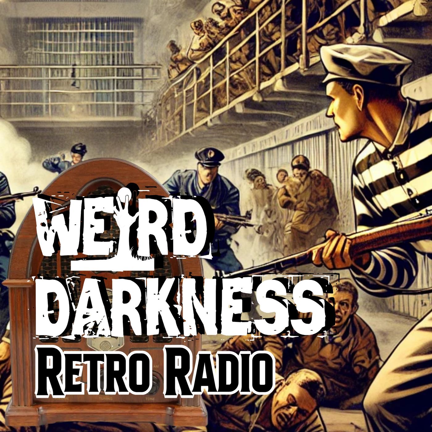 The TRUE and FATAL Story of the ALCATRAZ PRISON RIOT! #RetroRadio EP0320 #WeirdDarkness - podcast episode cover