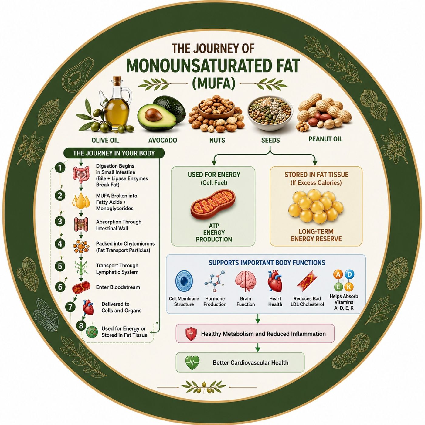 EP-272 |The Amazing Journey of Monounsaturated Fat  |মনোআনস্যাচুরেটেড ফ্যাট (MUFA)-এর আশ্চর্য যাত্রা: খাবার থেকে হৃদ্‌স্বাস্থ্য পর্যন্ত ❤ episode artwork