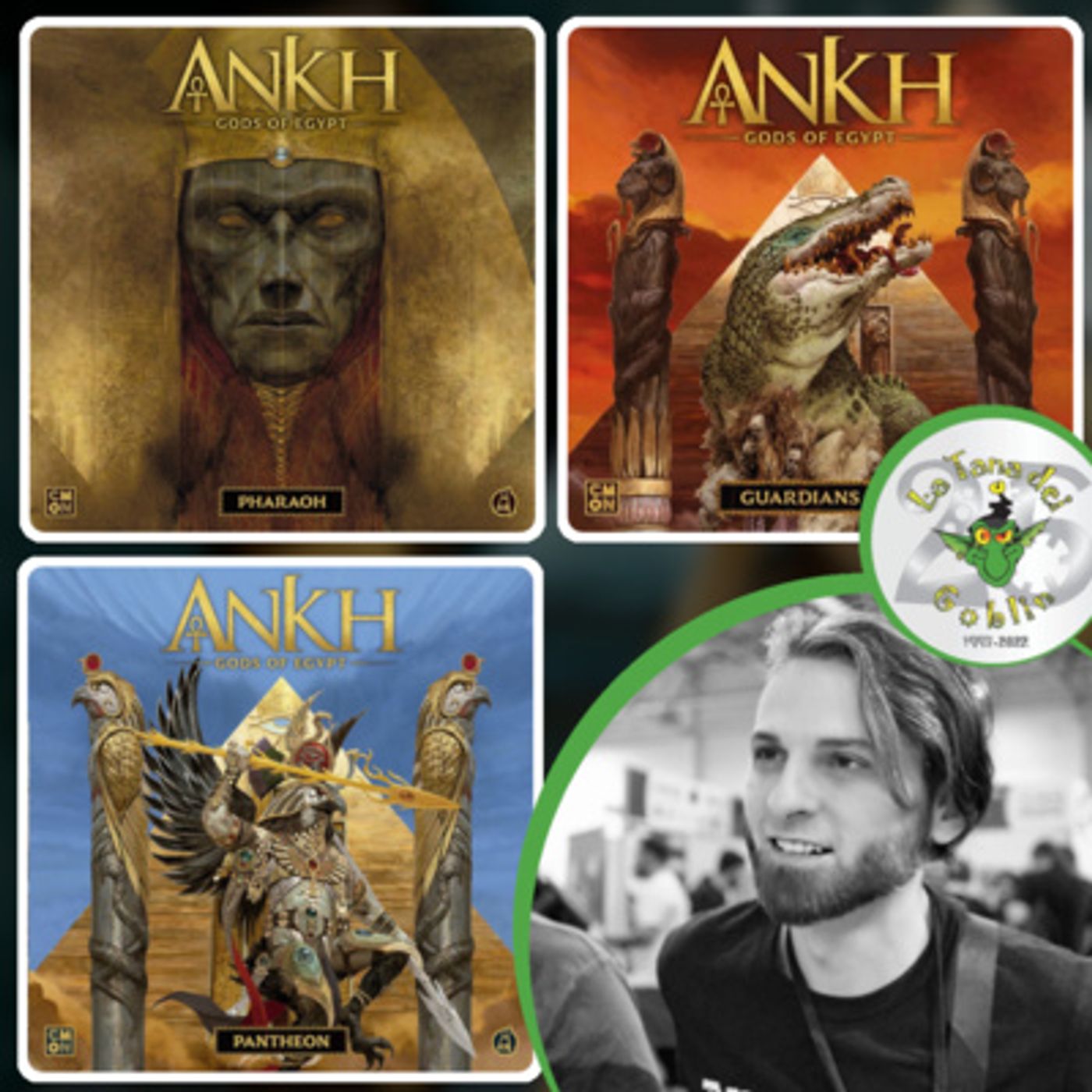 Ankh Pantheon, Ankh Pharaoh e Ankh Guardians: tutte le espansioni del gioco da tavolo, recensite in 10 minuti - con Marco Fregoso de 'La Tan episode artwork