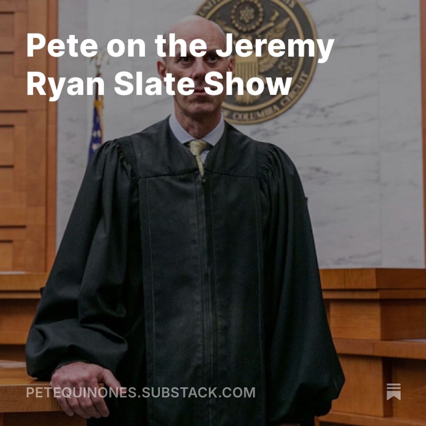 Pete on the Jeremy Ryan Slate Show