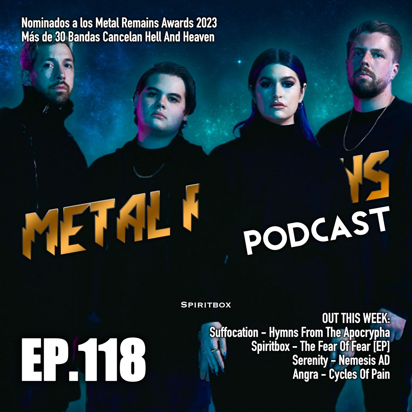 Caos en Hell & Heaven, Nominados MRA2023; Reseñas_ Suffocation, Angra, Spiritbox, Serenity [MRP118] episode artwork