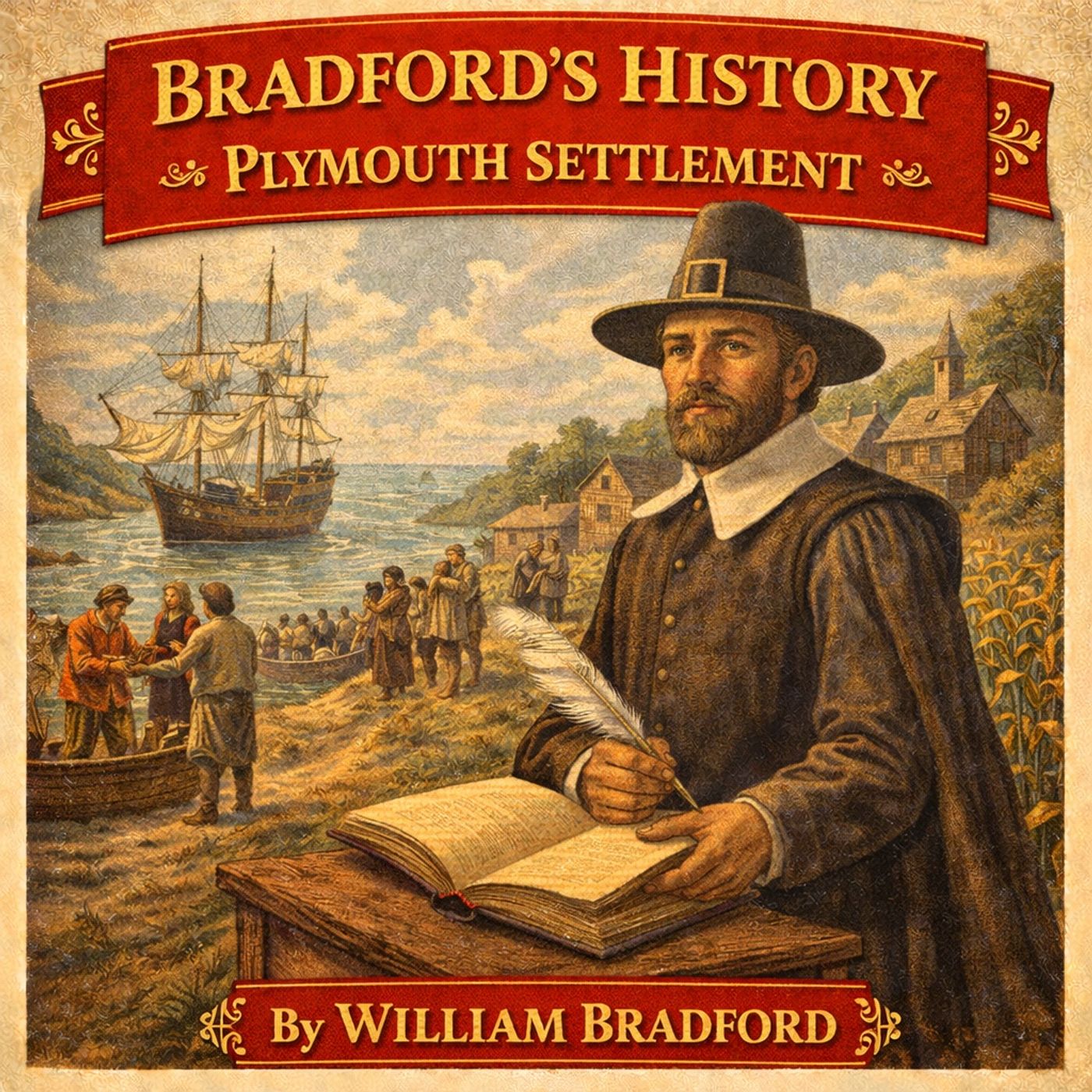 Bradford's History Plymouth Settlement - William Bradford - Full Audiobook