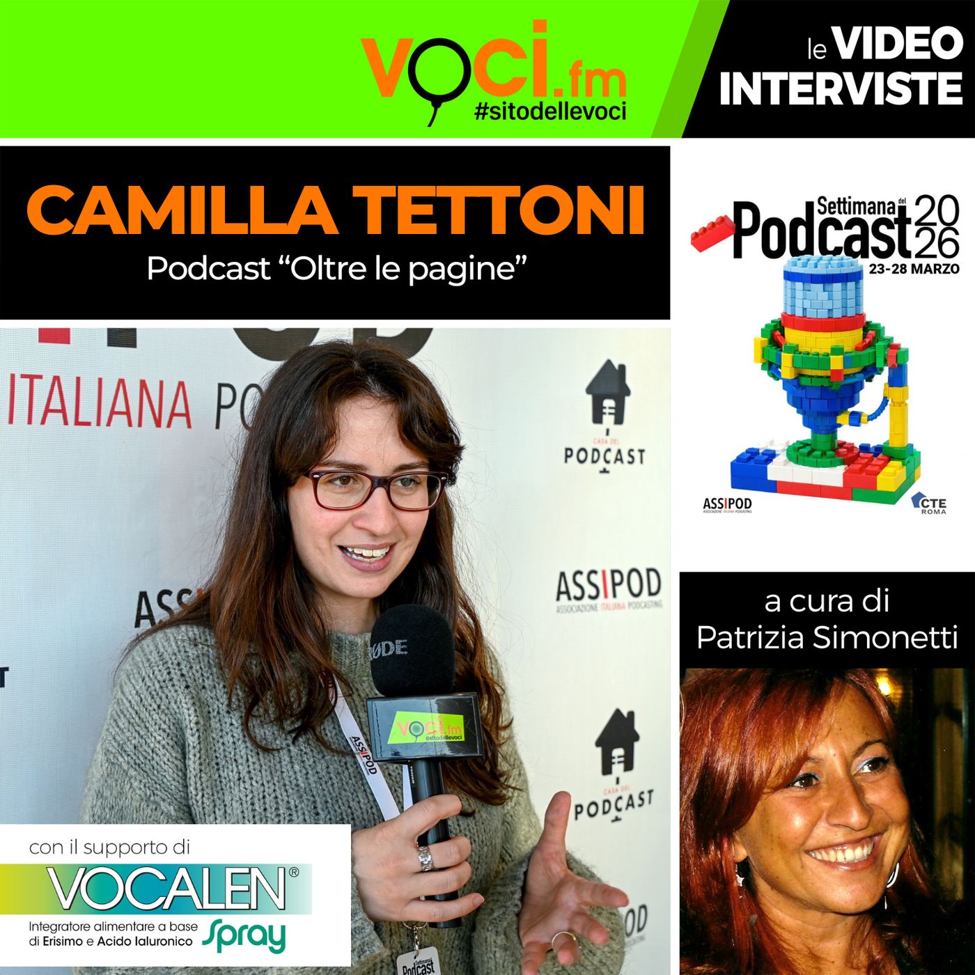 CAMILLA TETTONI su VOCI.fm (SETTIMANA DEL PODCAST 2026) - clicca play e ascolta l'intervista episode artwork
