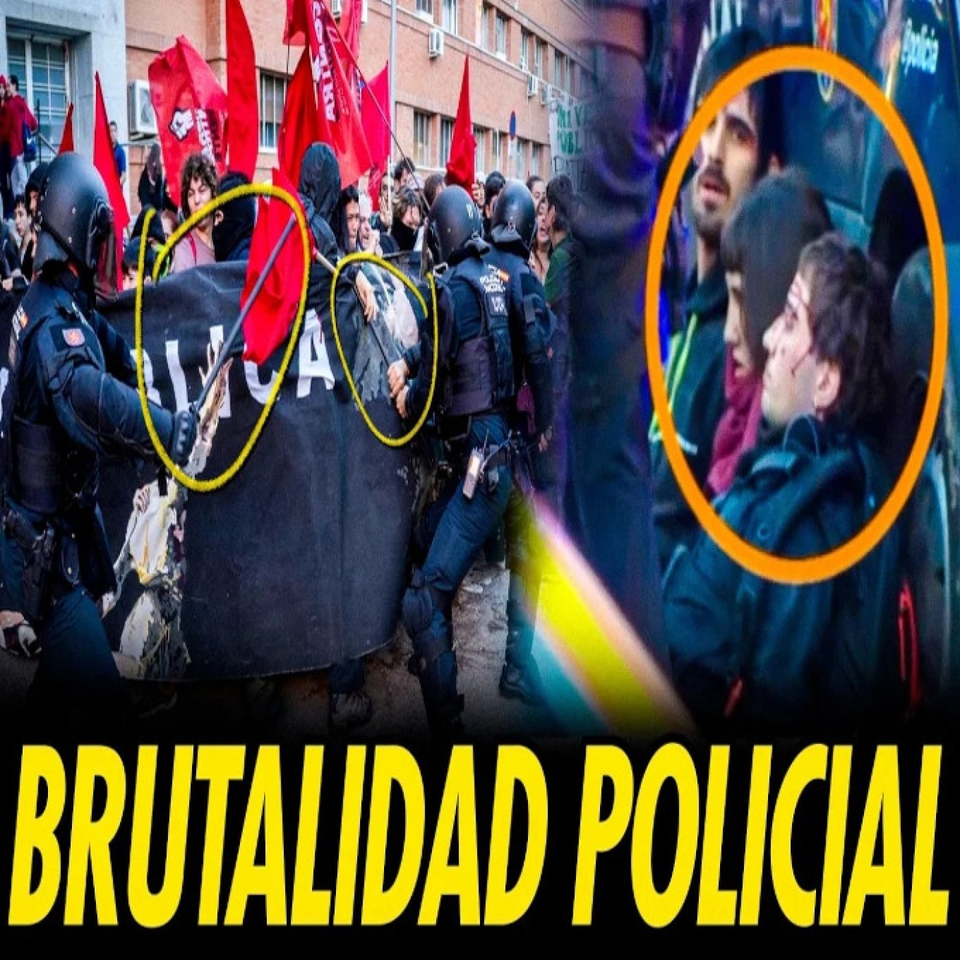 VIOLENCIA INACEPTABLE EN LA HUELGA INDEFINIDA POR LA EDUCACIÓN PÚBLICA EN MADRID