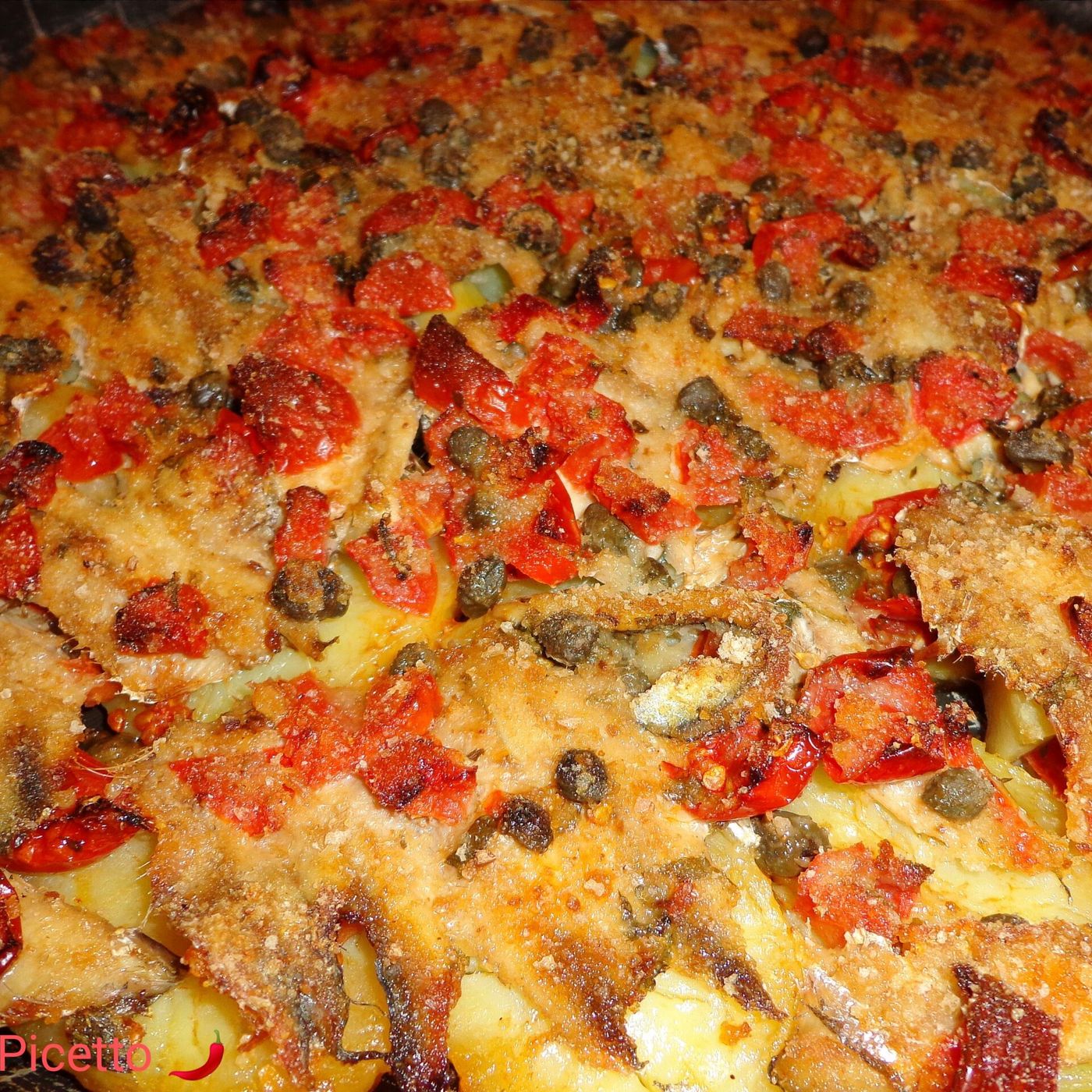 Alici in tortiera con patate e pomodorini gratinate al forno episode artwork