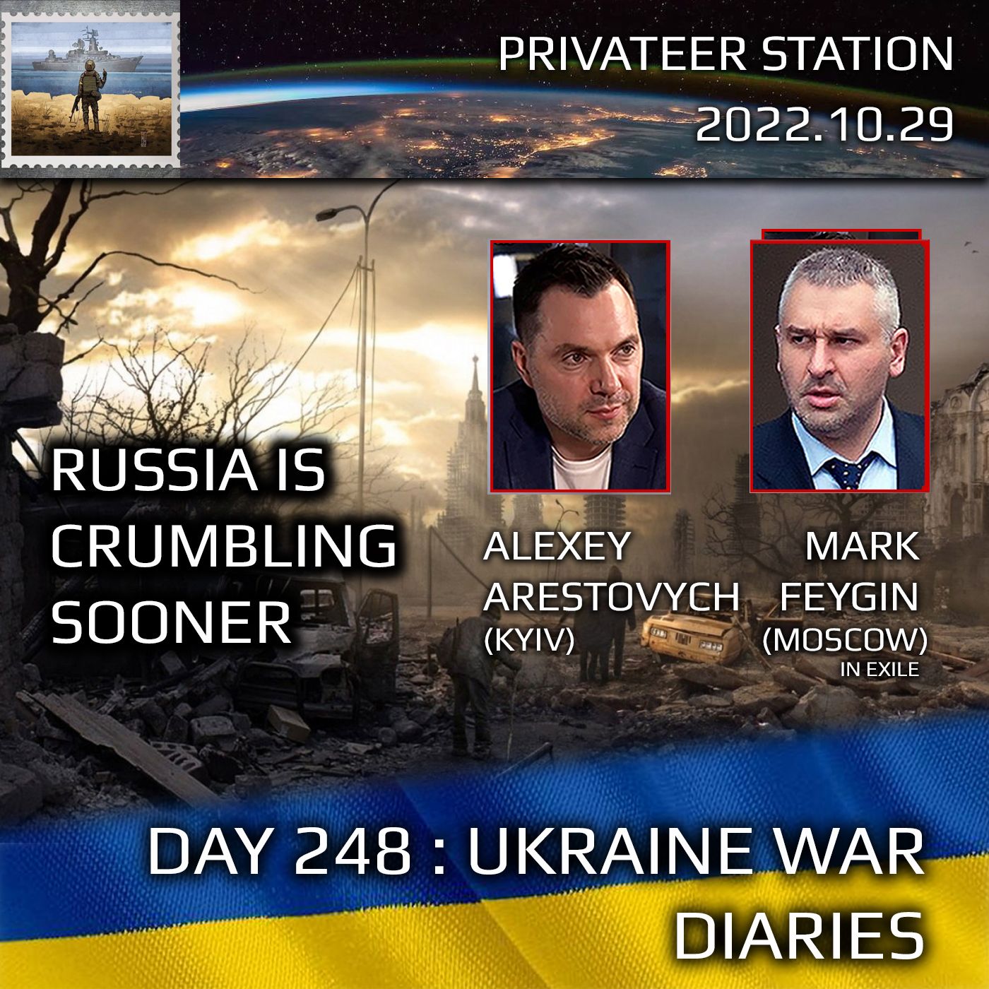 cover of episode War Day 248: Ukraine War Chronicles with Alexey Arestovych & Mark Feygin