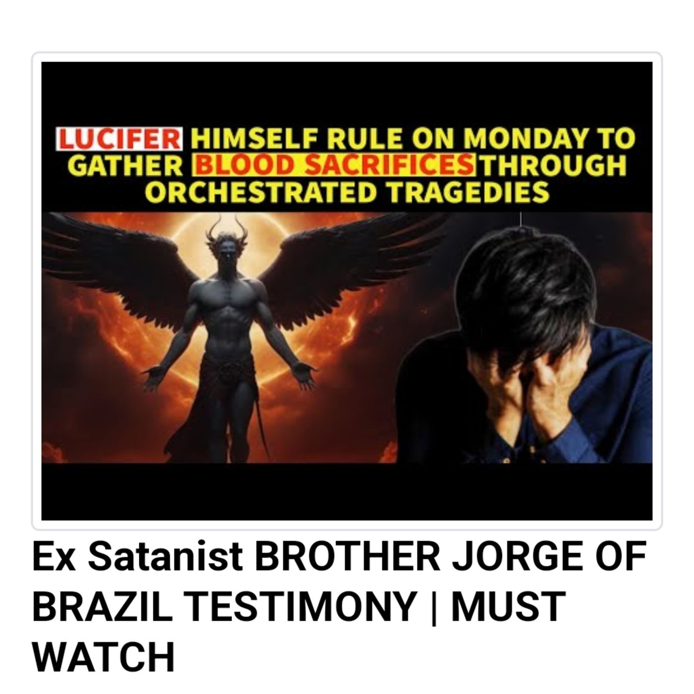 Ex Satanist BROTHER JORGE OF BRAZIL TESTIMONY | MUST WATCH episode artwork