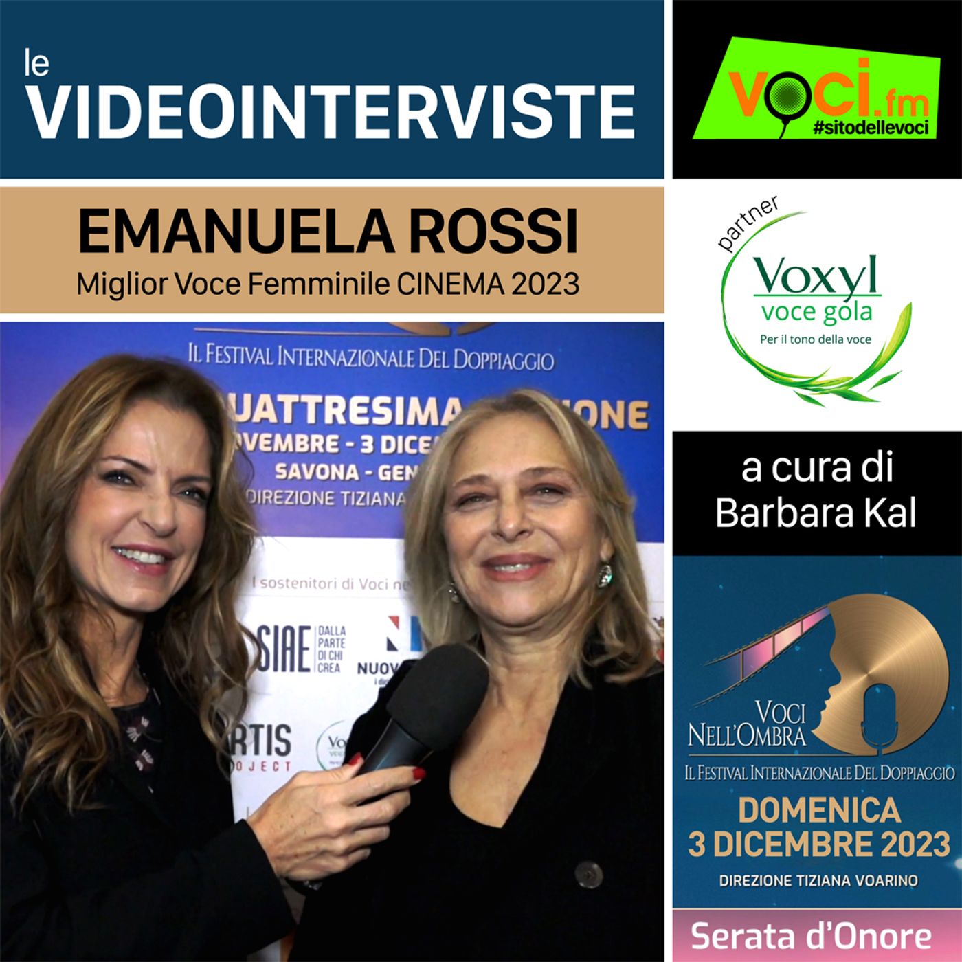 EMANUELA ROSSI su VOCI.fm da "VOCI NELL'OMBRA 2023" - clicca play e ascolta l'intervista episode artwork