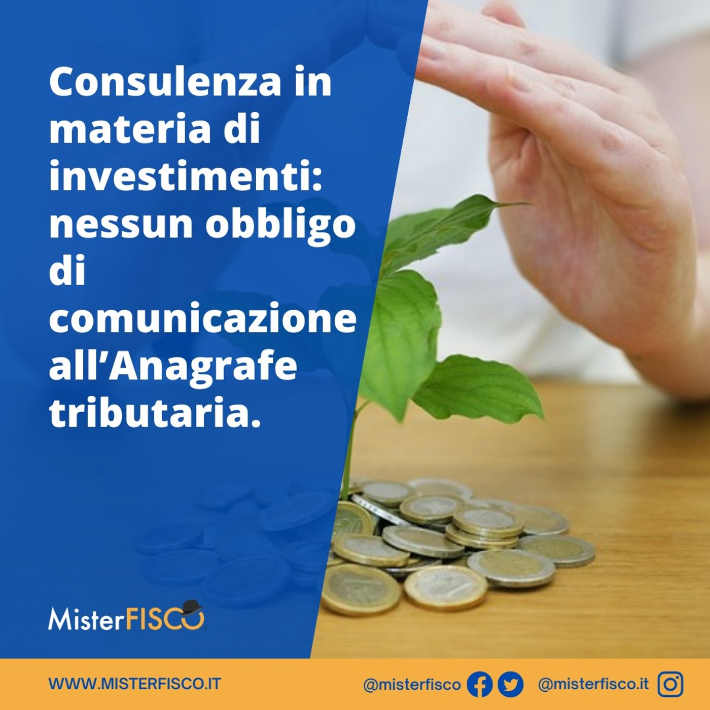Consulenza in materia di investimenti: nessun obbligo di comunicazione all’Anagrafe tributaria episode artwork