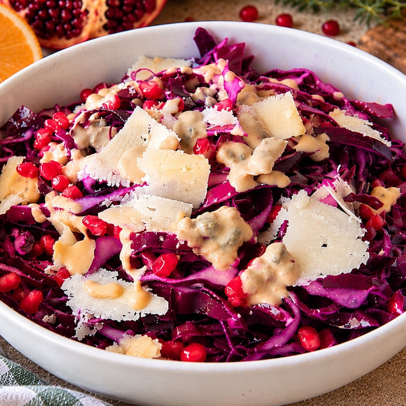 INSALATA CAVOLO ROSSO E MELOGRANO