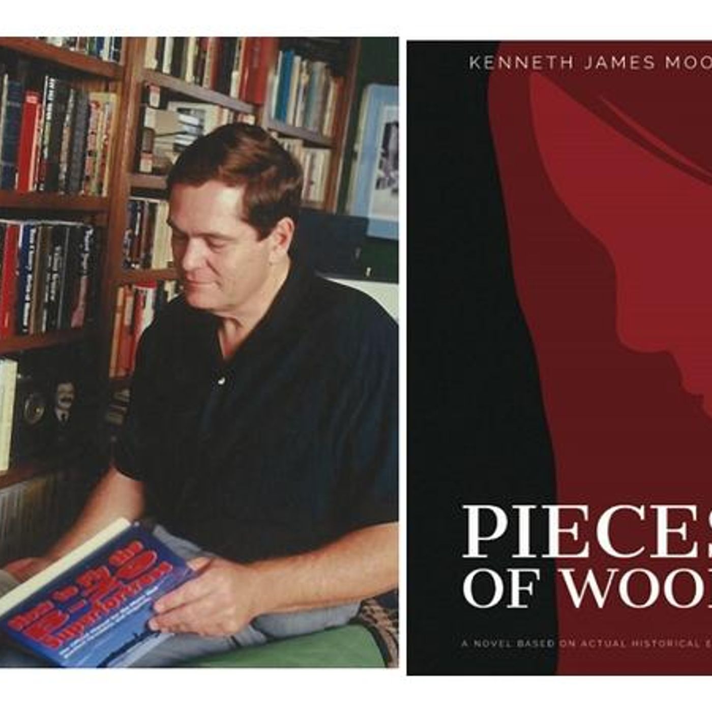 Author Kenneth James Moore discusses #PiecesofWood on #ConversationsLIVE episode artwork