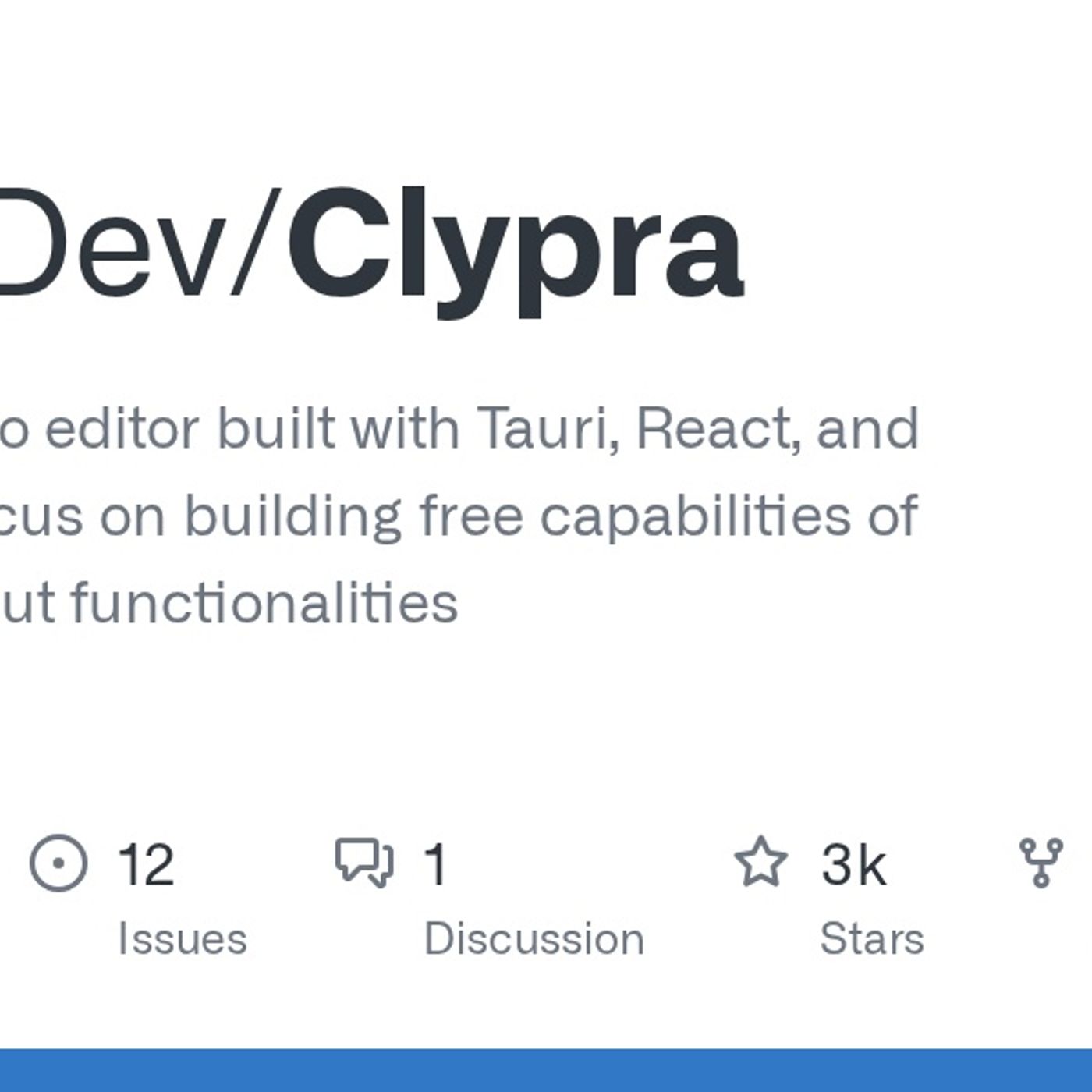 GitHub - AIEraDev/Clypra: A modern video editor built with Tauri, React, and TypeScript. Focus on building free capabilities of premium capc