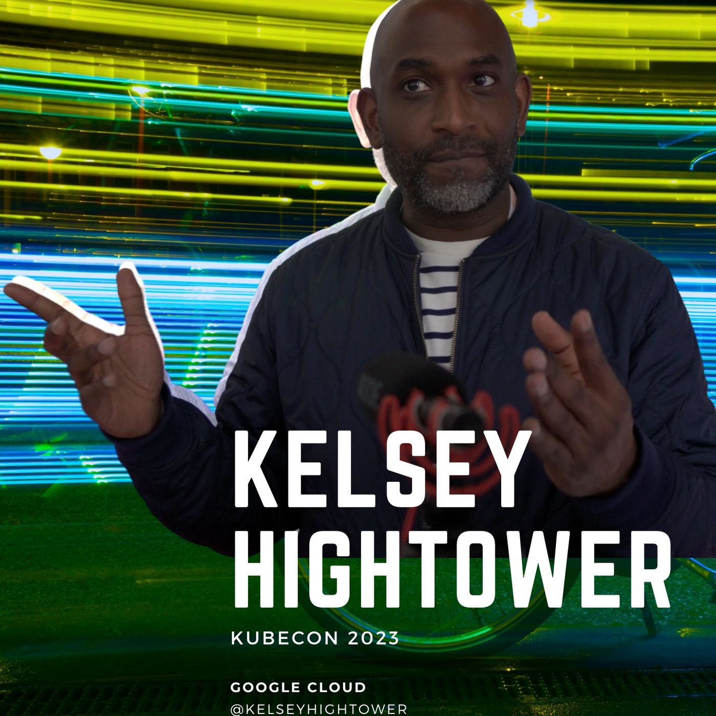 #90 KELSEY HIGHTOWER | Easy to Predict the Future When You Working on It | KubeCon23 episode artwork