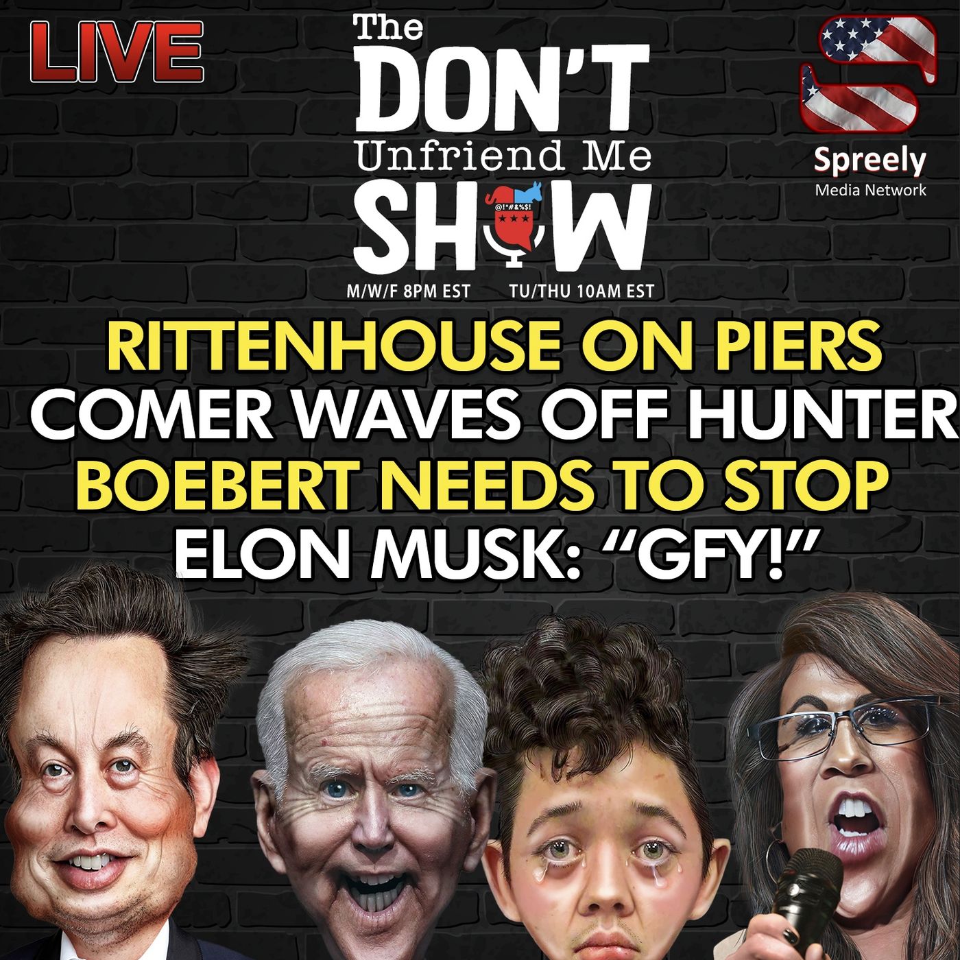 🚨 LIVE | 01DEC23: The DUM Show: Elon Musk "GFY!" Rittenhouse vs. Piers. Hunter Testimony. episode artwork