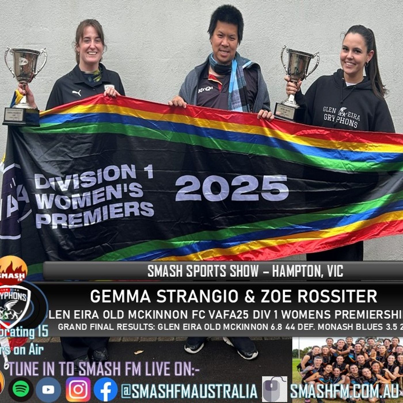 SSS15THYR: Glen Eira/Old McKinnon FC VAFA25 Division 1 Womens Premiership Interviews 101125