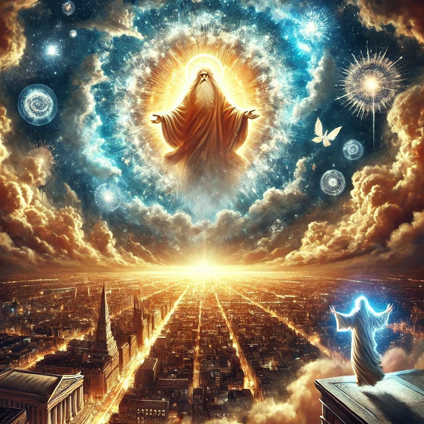 "The Almighty is all-powerful, yet He chooses to let Himself be ignored." episode artwork