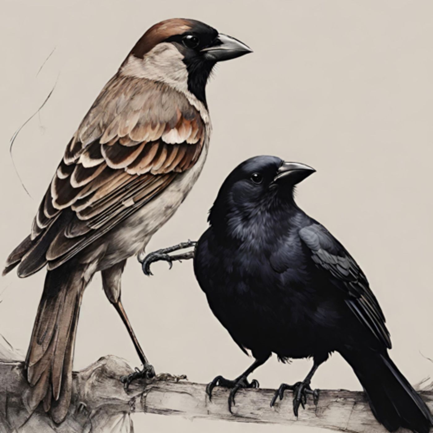 El cuervo ladrón y los gorriones del trigo