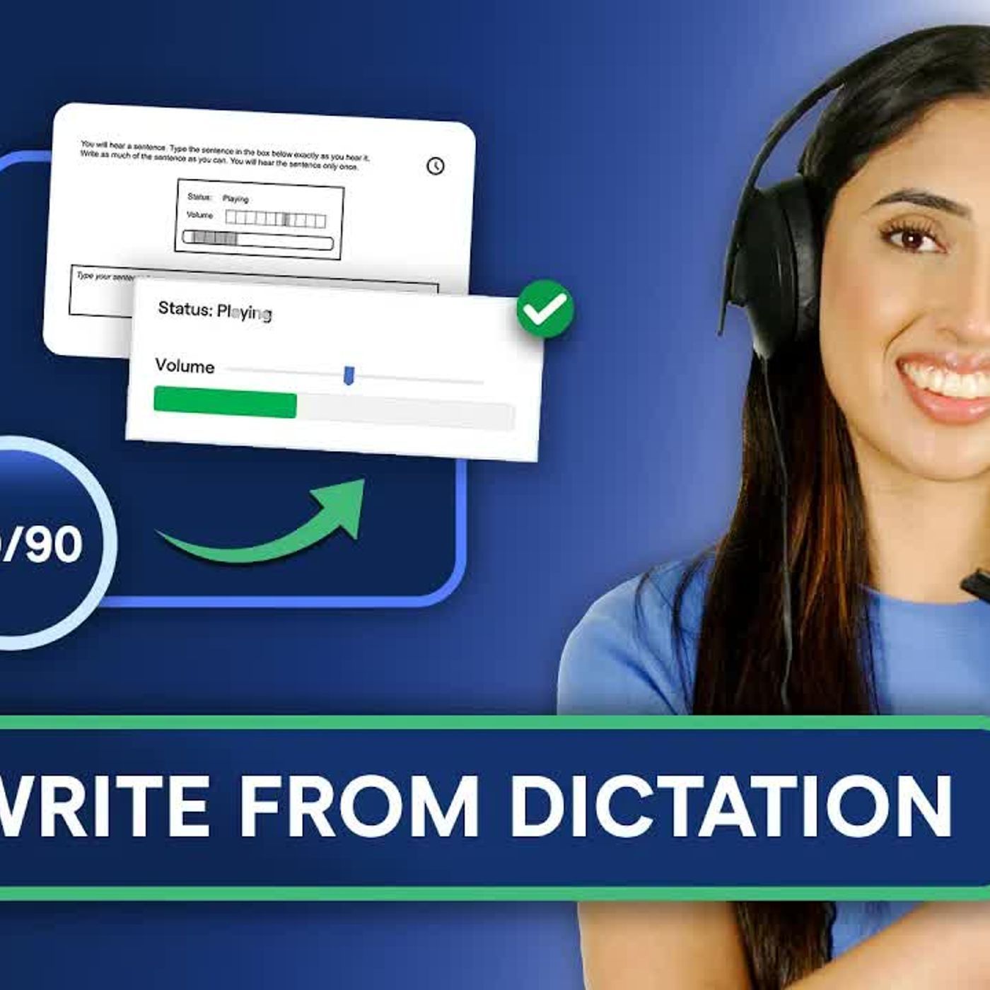 PTE Listening: Write from Dictation | Tips & Strategy for 90/90 episode artwork