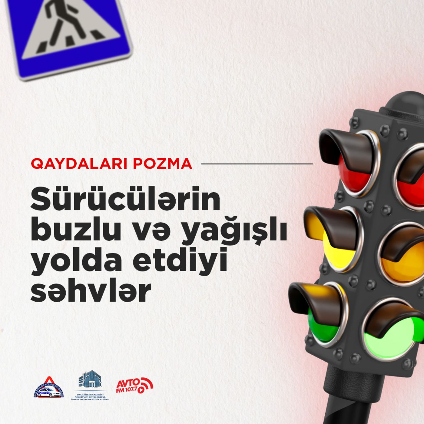 Buna görə qəza olur! - Sürücülərin buzlu və yağışlı yolda etdiyi səhvlər
