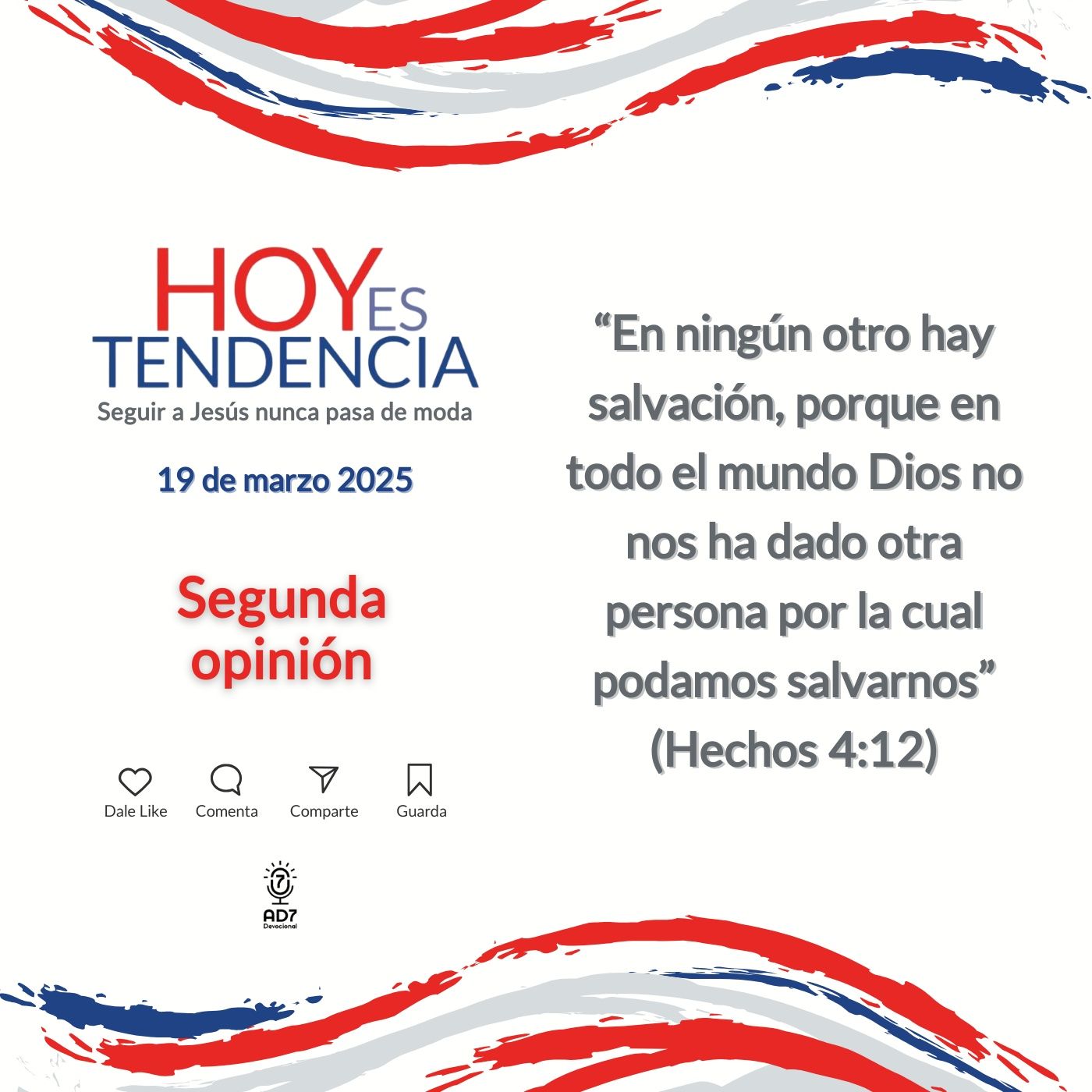 Segunda opinión ~ Devocional de Jóvenes ~ 19 de marzo 2025
