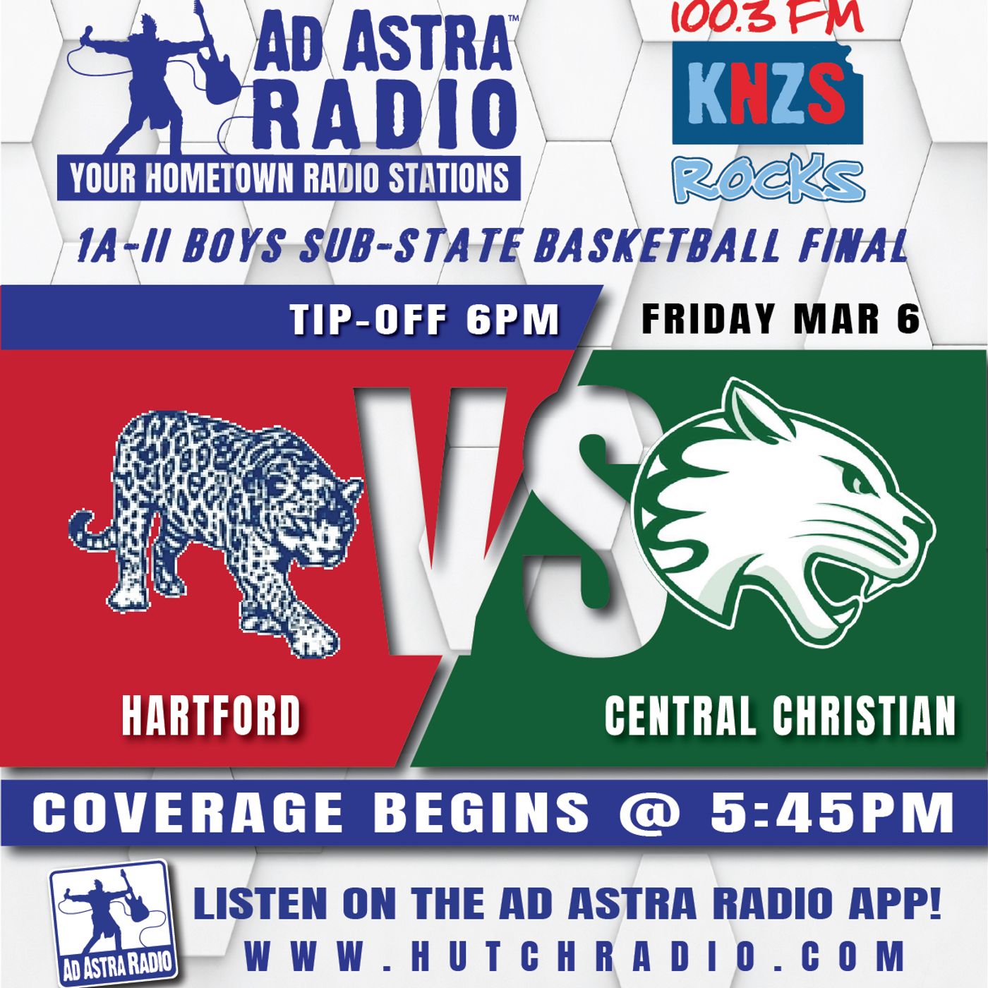 Hartford Jaguars at Central Christian Cougars Boys High School Basketball (1A-II Substate Final-March 6, 2026) episode artwork