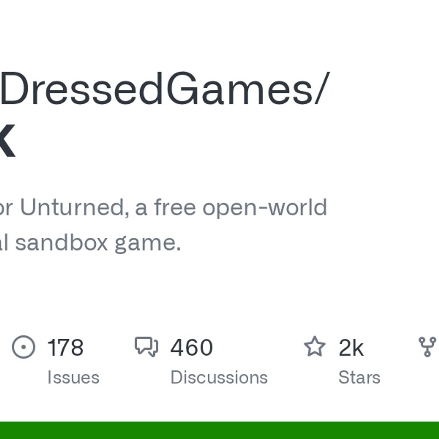 GitHub - SmartlyDressedGames/U3-SDK: Source code for Unturned, a free open-world zombie survival sandbox game.
