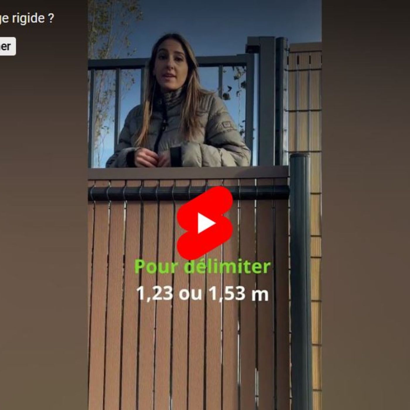 Cloture rigide