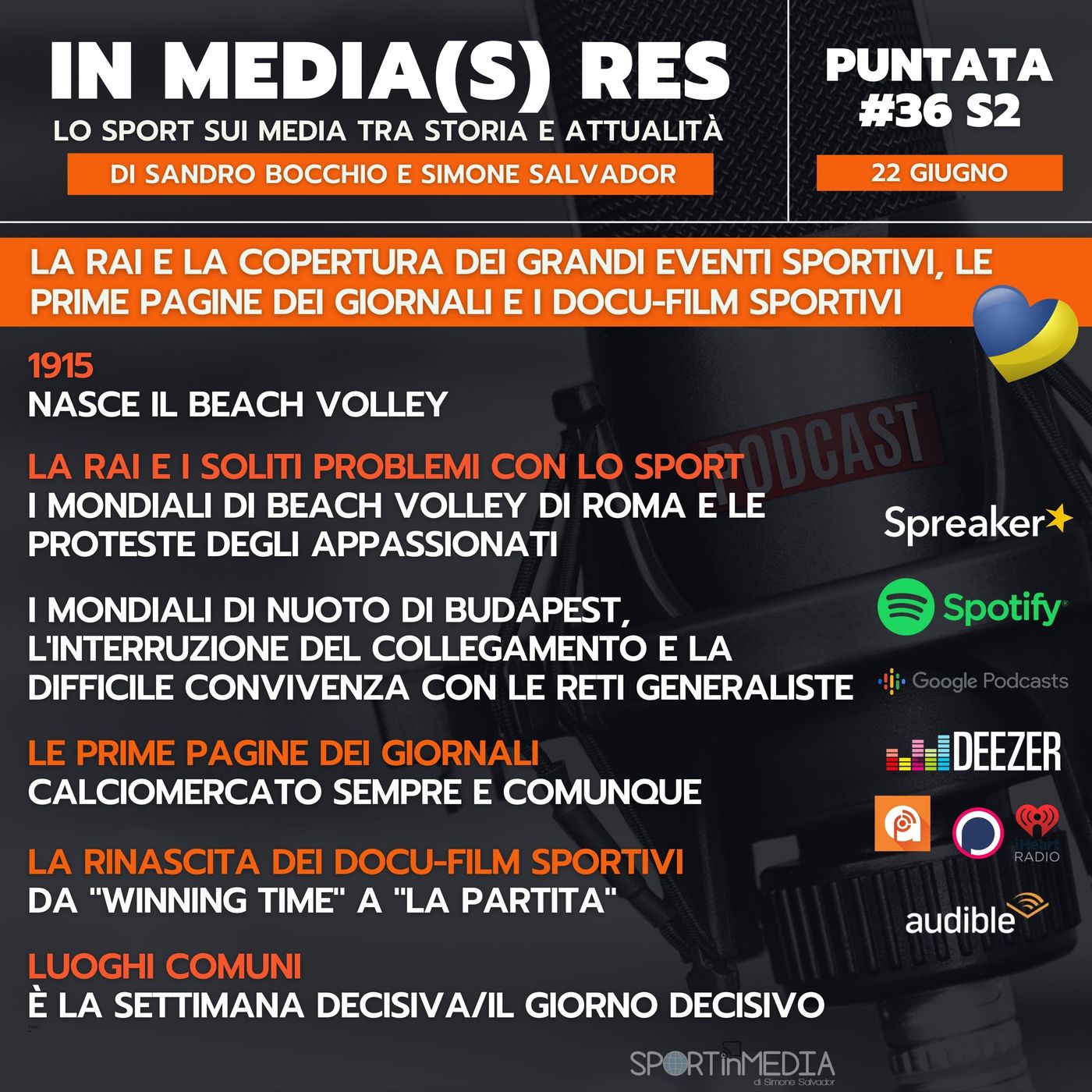 #36 S2 | La Rai e la copertura dei grandi eventi sportivi, le prime pagine dei giornali e i docu-film sportivi episode artwork