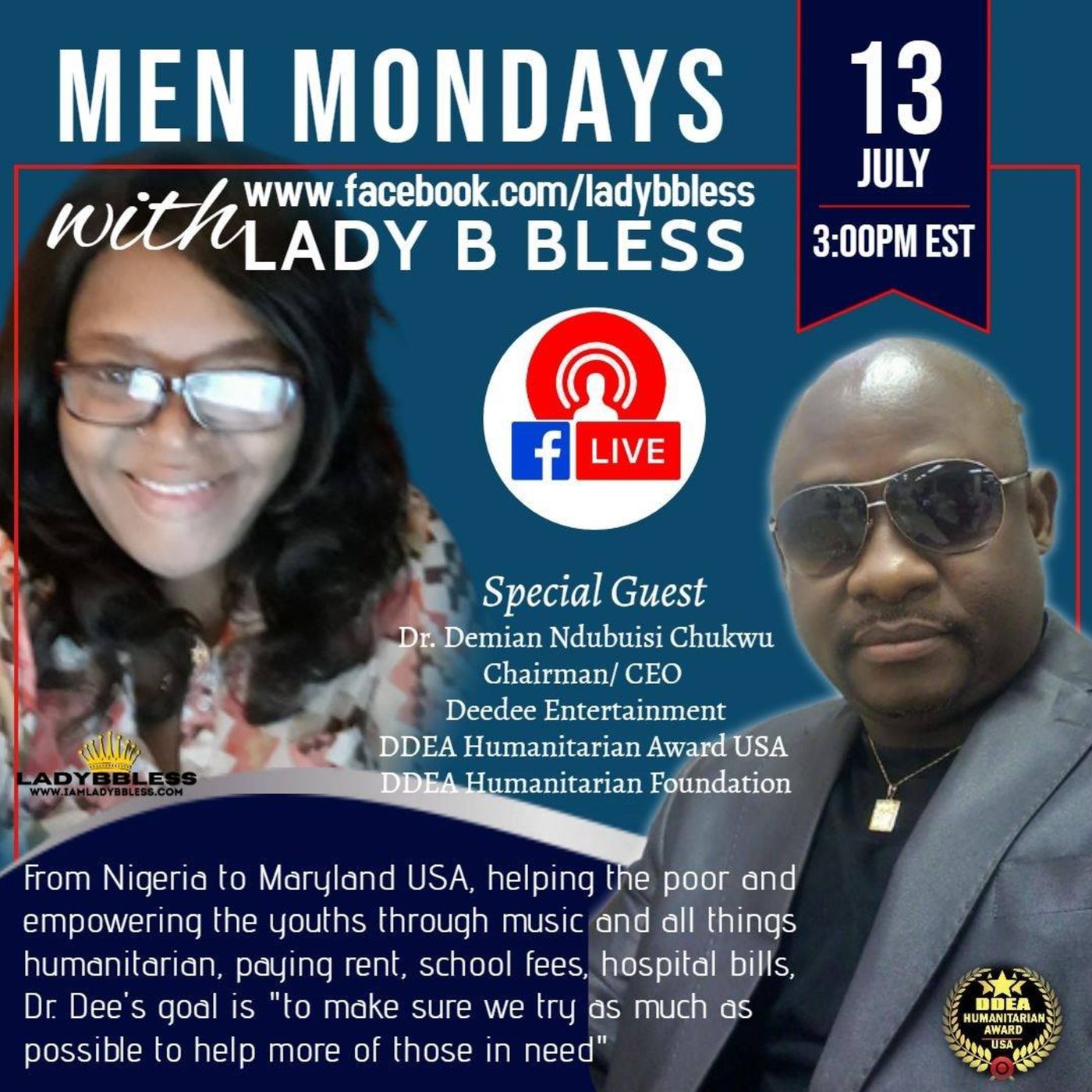 Women Wednesdays with Lady B Bless