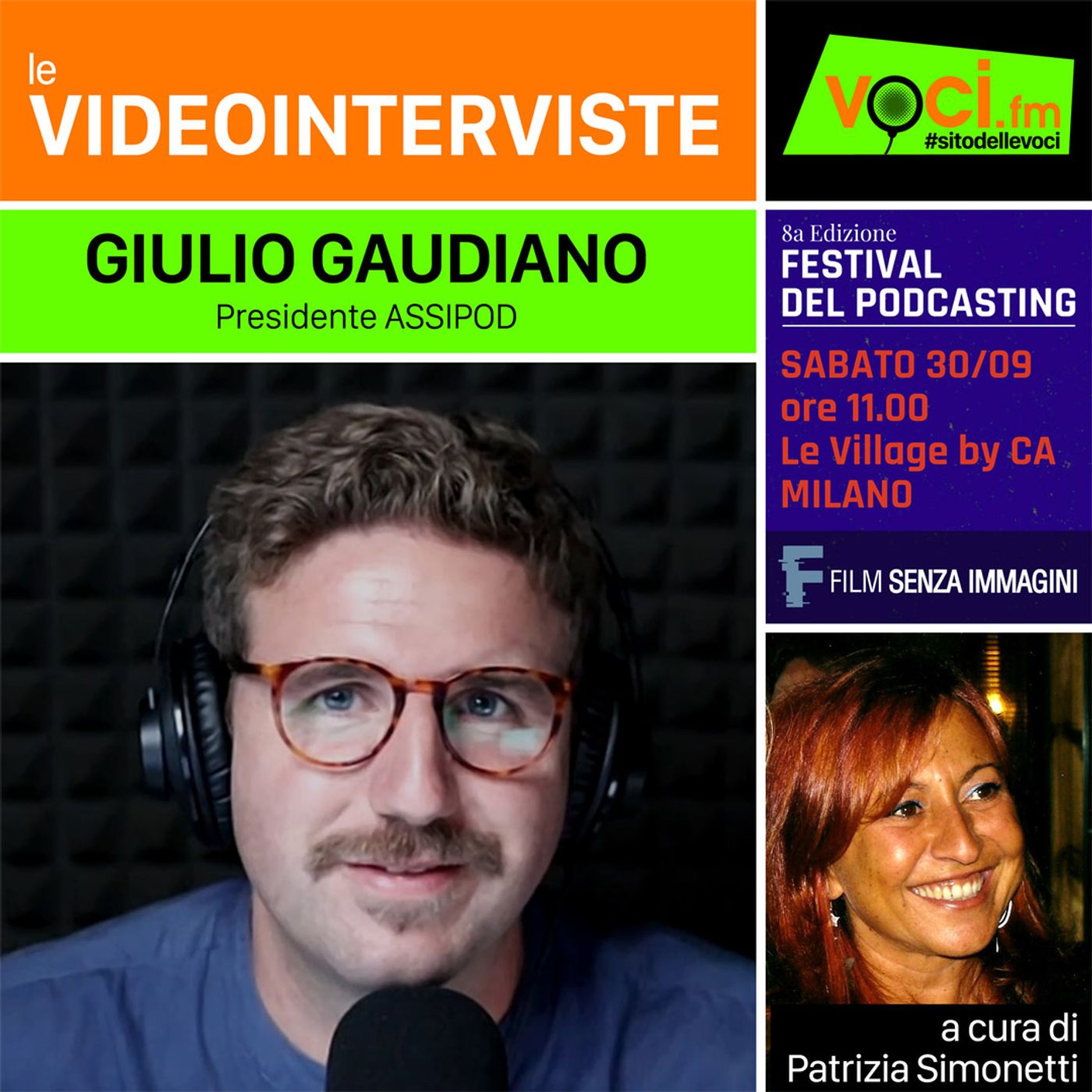GIULIO GAUDIANO su VOCI.fm (Anteprima FESTIVAL DEL PODCASTING) - clicca play e ascolta l'intervista episode artwork