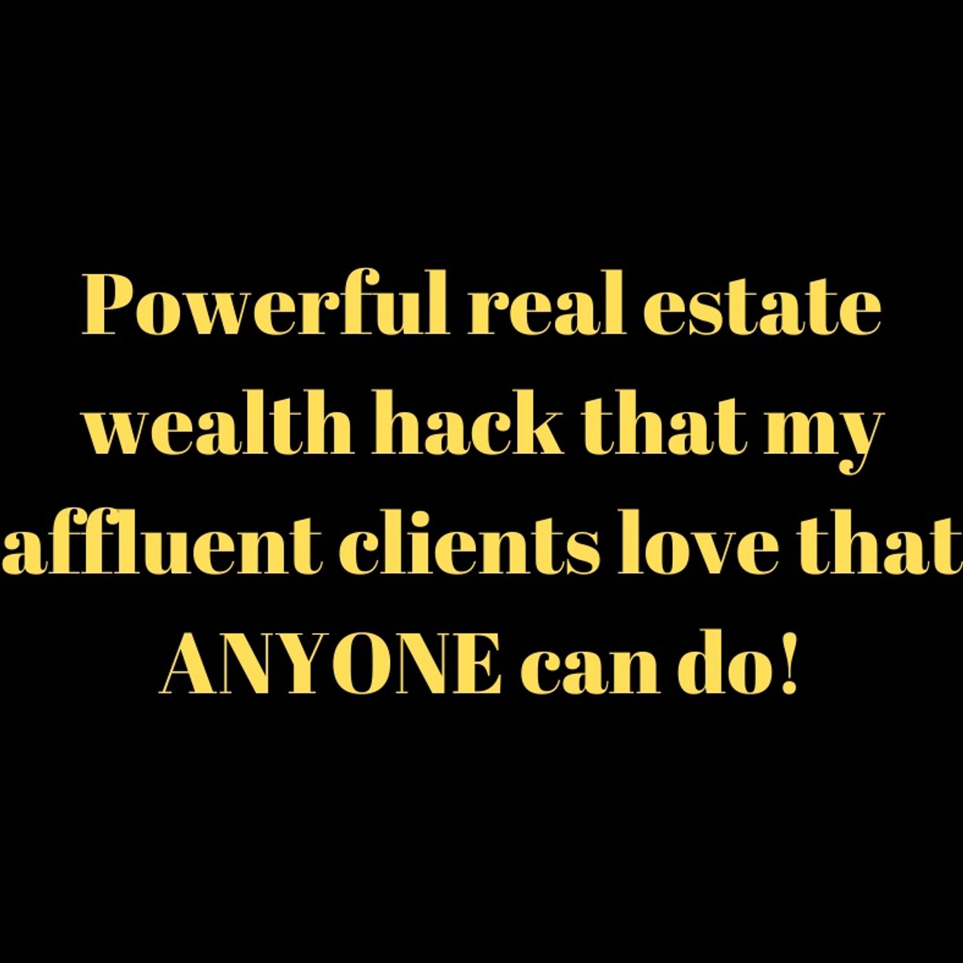 Need to protect your real estate wealth? This is the way! episode artwork