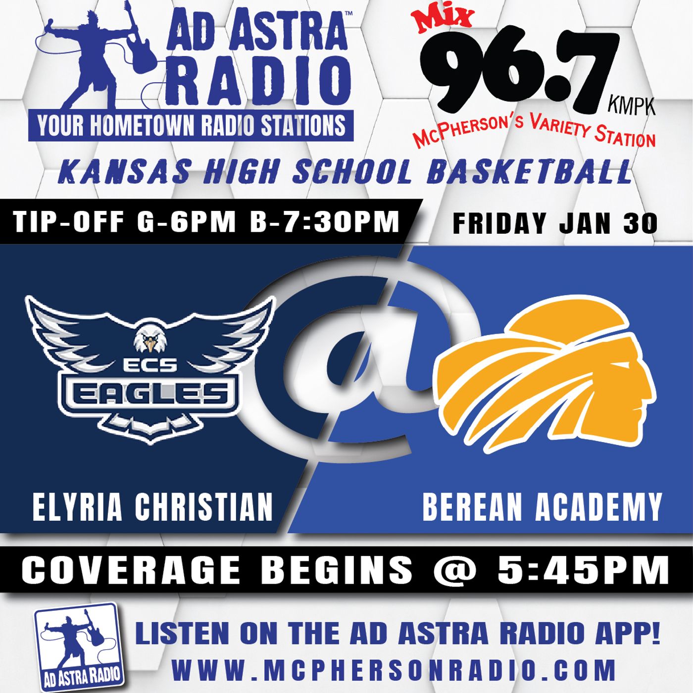 Elyria Christian Eagles at Berean Academy Warriors High School Basketball (January 30, 2026) episode artwork