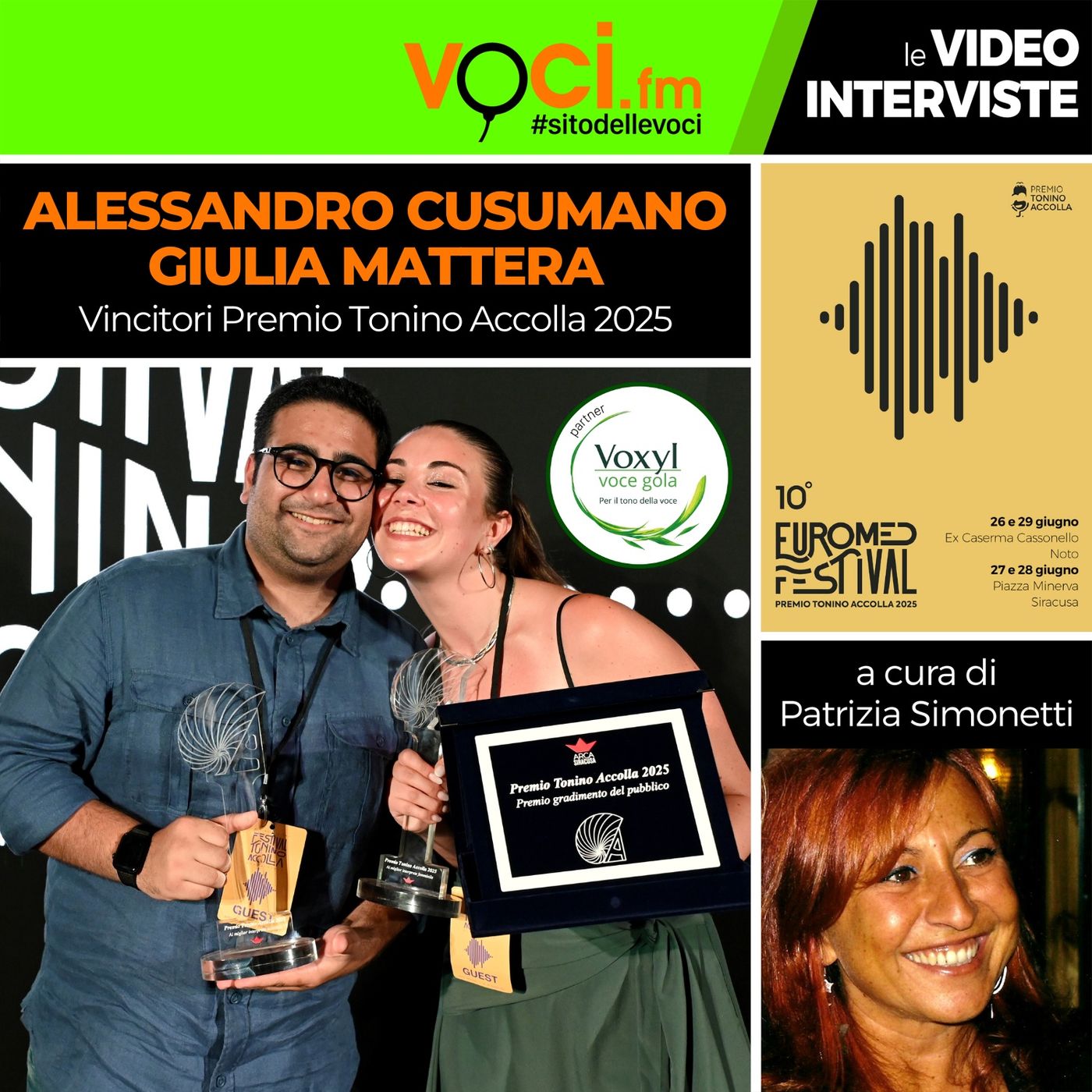 "Premio Tonino Accolla 2025": vincono il contest di doppiaggio Alessandro Cusumano e Giulia Mattera - clicca PLAY e ascolta l'intervista episode artwork