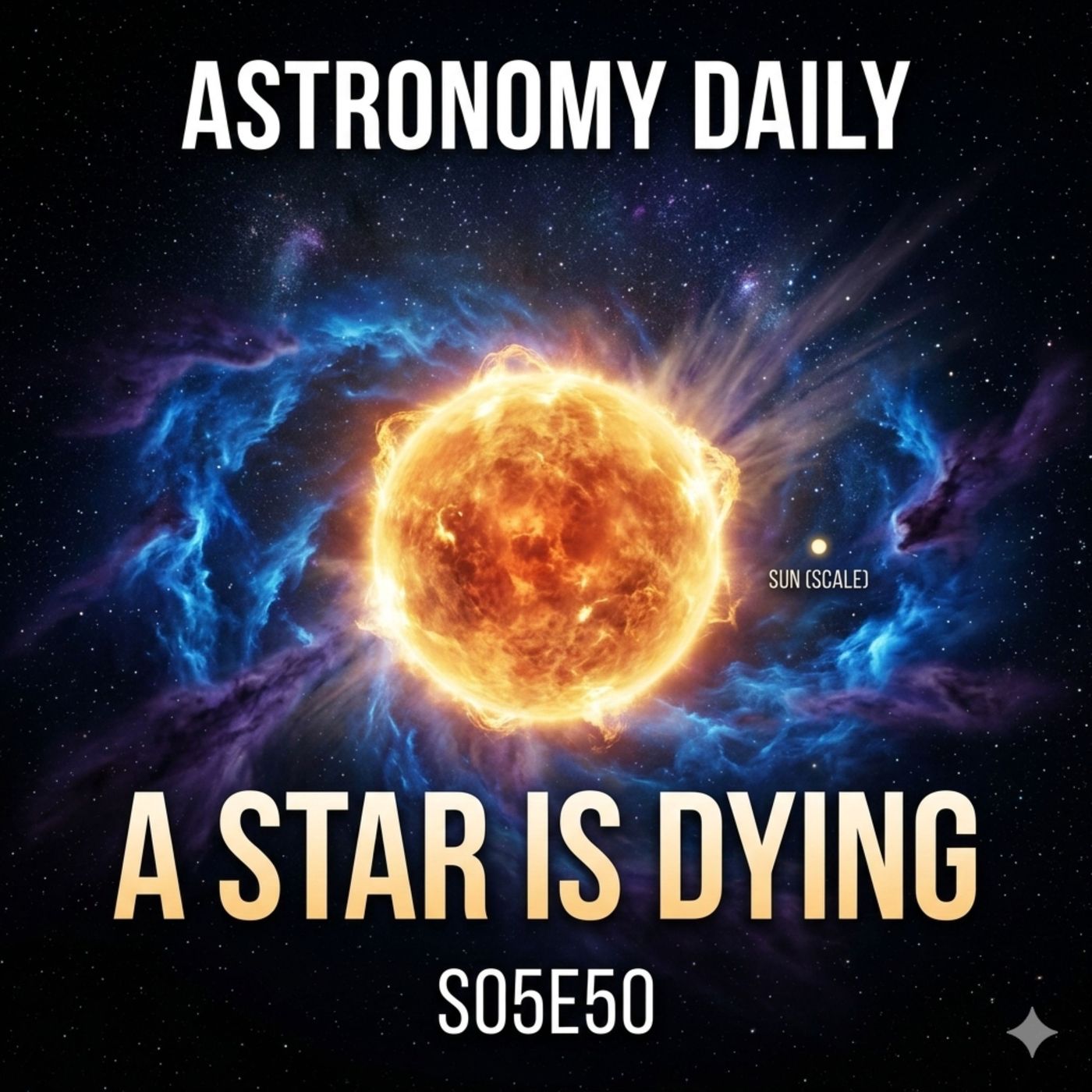 Dying Star, Skull Nebulae, and a Blood Moon