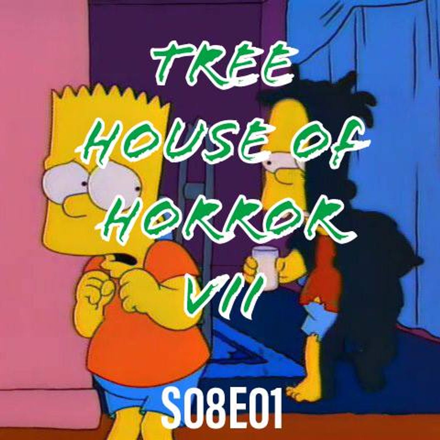 119) S08E01 (Treehouse of Horror VII) UP LATE WITH ROB ANDY DOUG DAN AND NATHAN - podcast episode cover